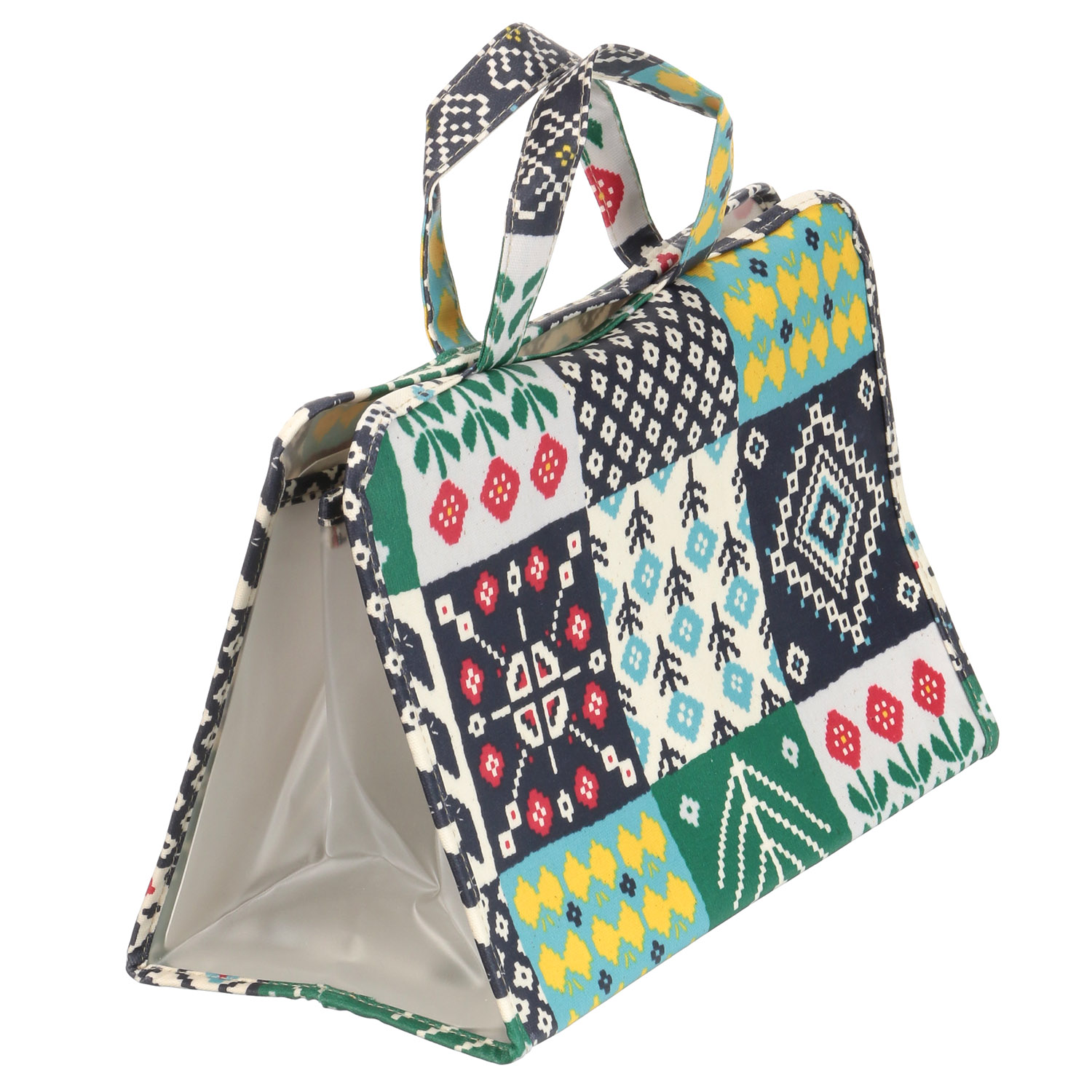 温泉バッグ 北欧パッチワーク - 画像2