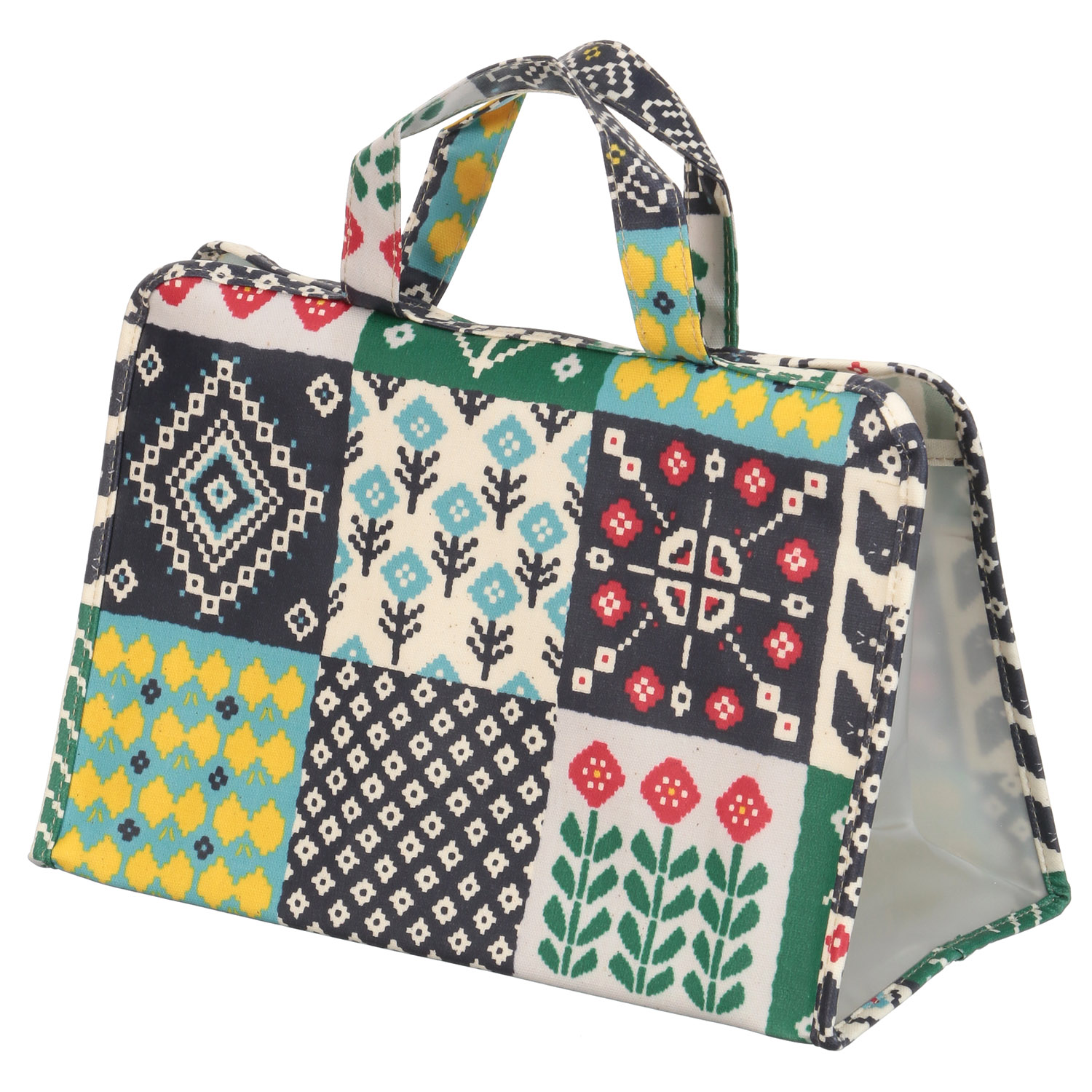 温泉バッグ 北欧パッチワーク