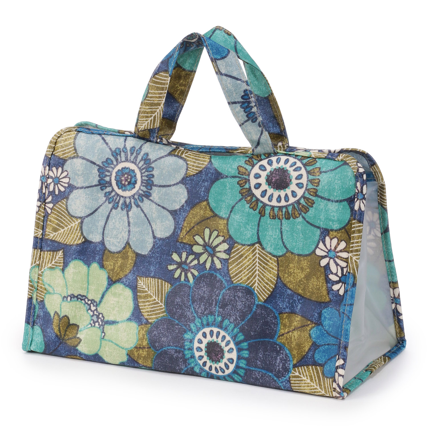 温泉バッグ レトロフラワー柄