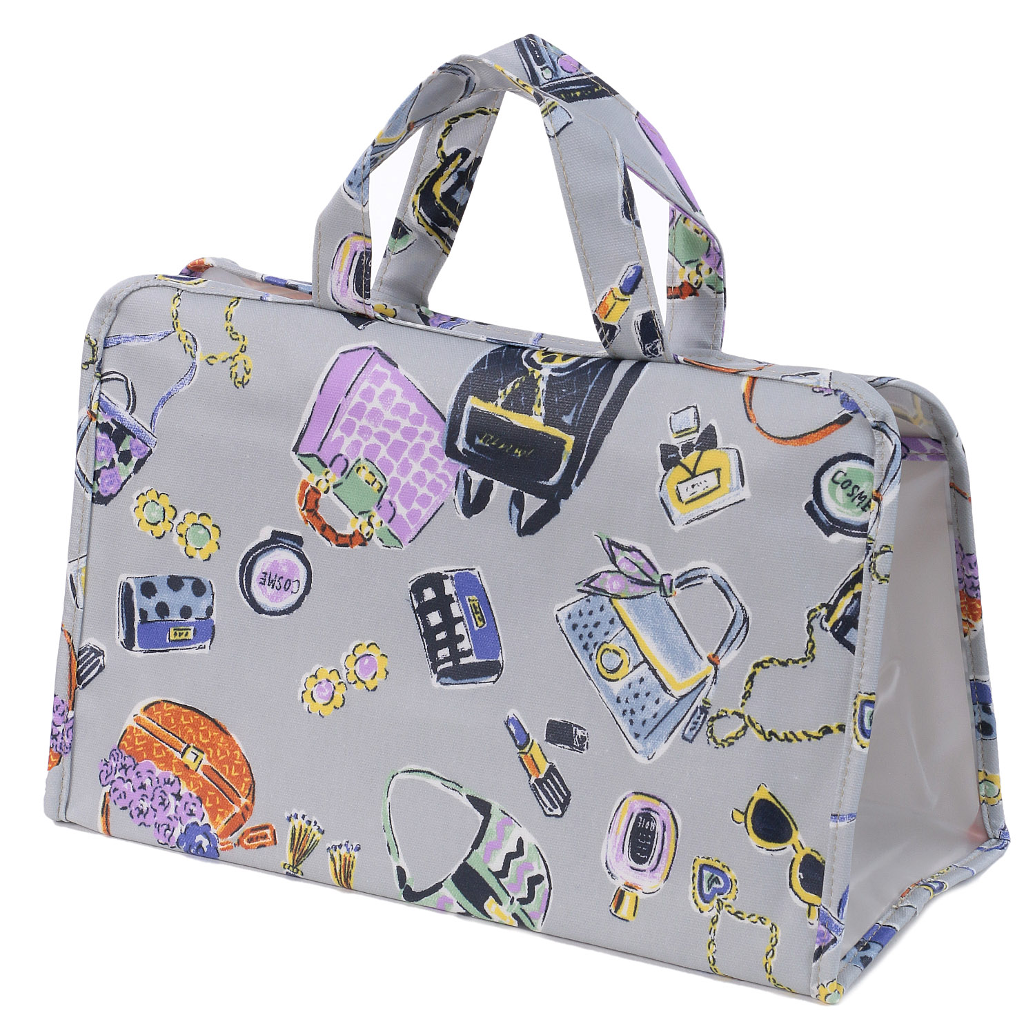 温泉バッグ バッグ＆コスメ柄