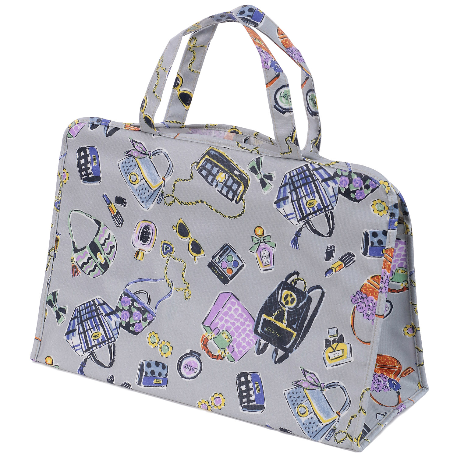 大型温泉 バッグ＆コスメ柄