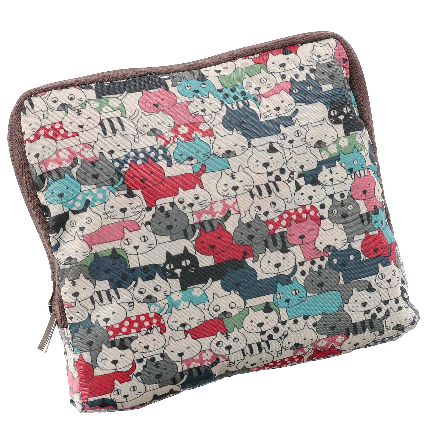 キャット柄コンパクトボストンバッグ - 画像6