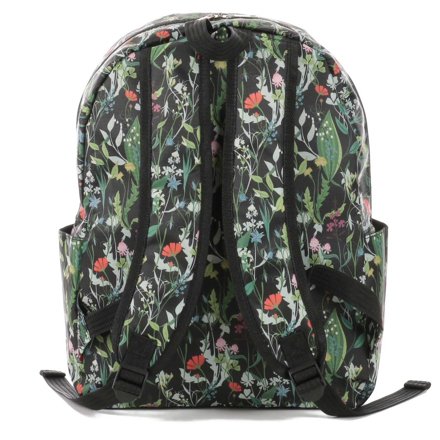 コンパクトリュックサック ボタニカル柄 - 画像4