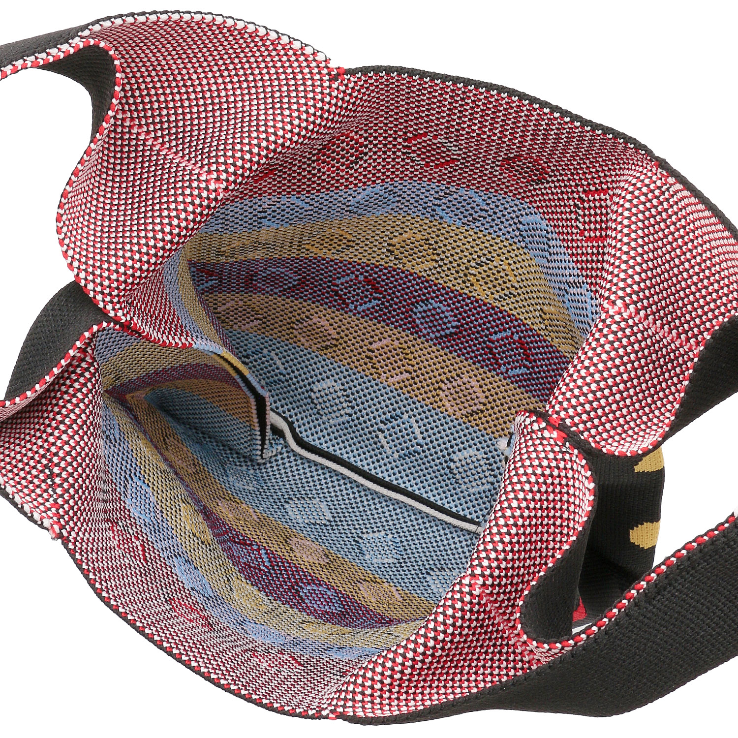 【大人気】柄ものニットくり手バッグ小 - 画像4