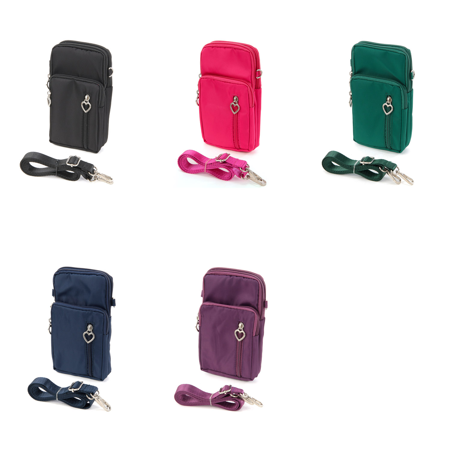 多収納ナイロンミニショルダーバッグ