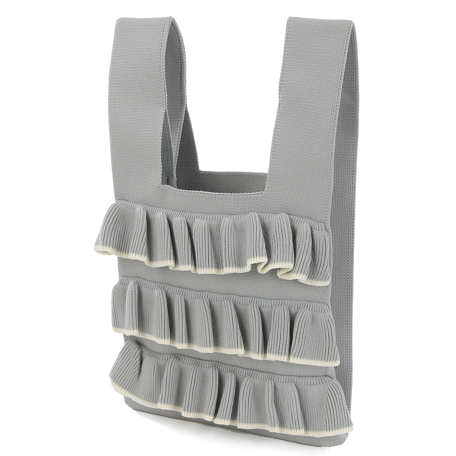 【エトワールオリジナル】フリルニットくり手バッグ - 画像6