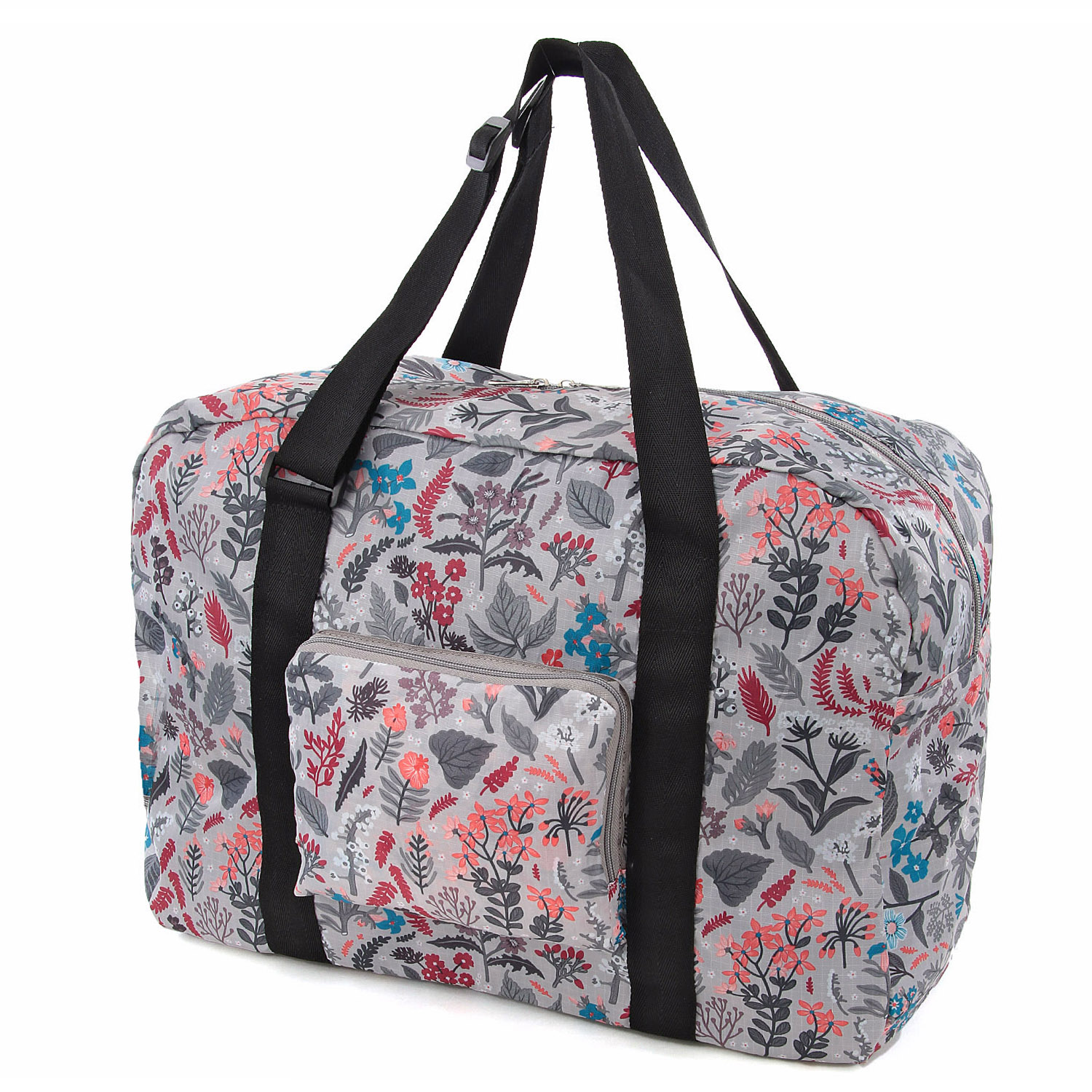 ボタニカル柄コンパクトボストンバッグ