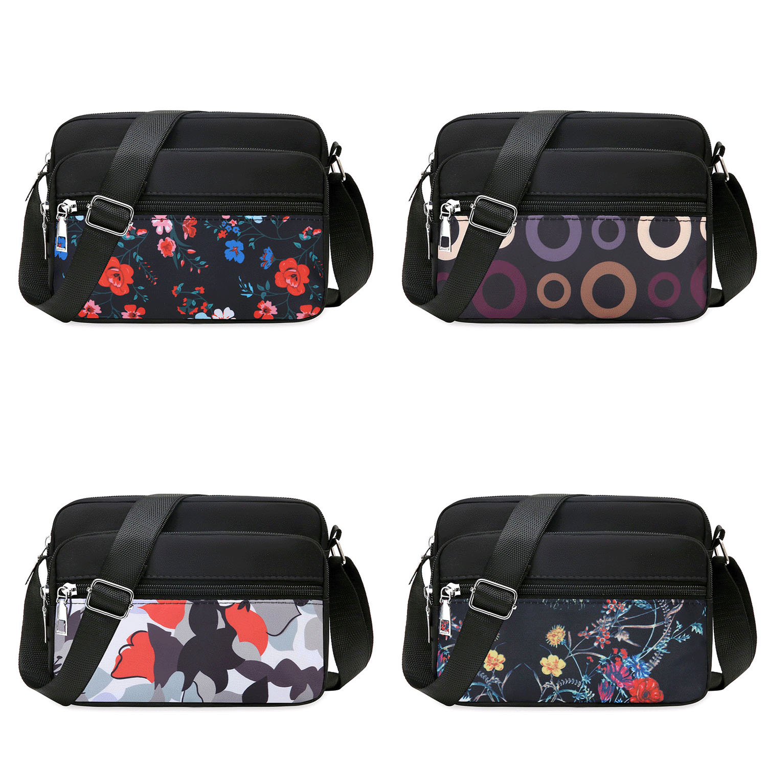 【在庫限りで終了】柄もの横型ショルダーバッグ