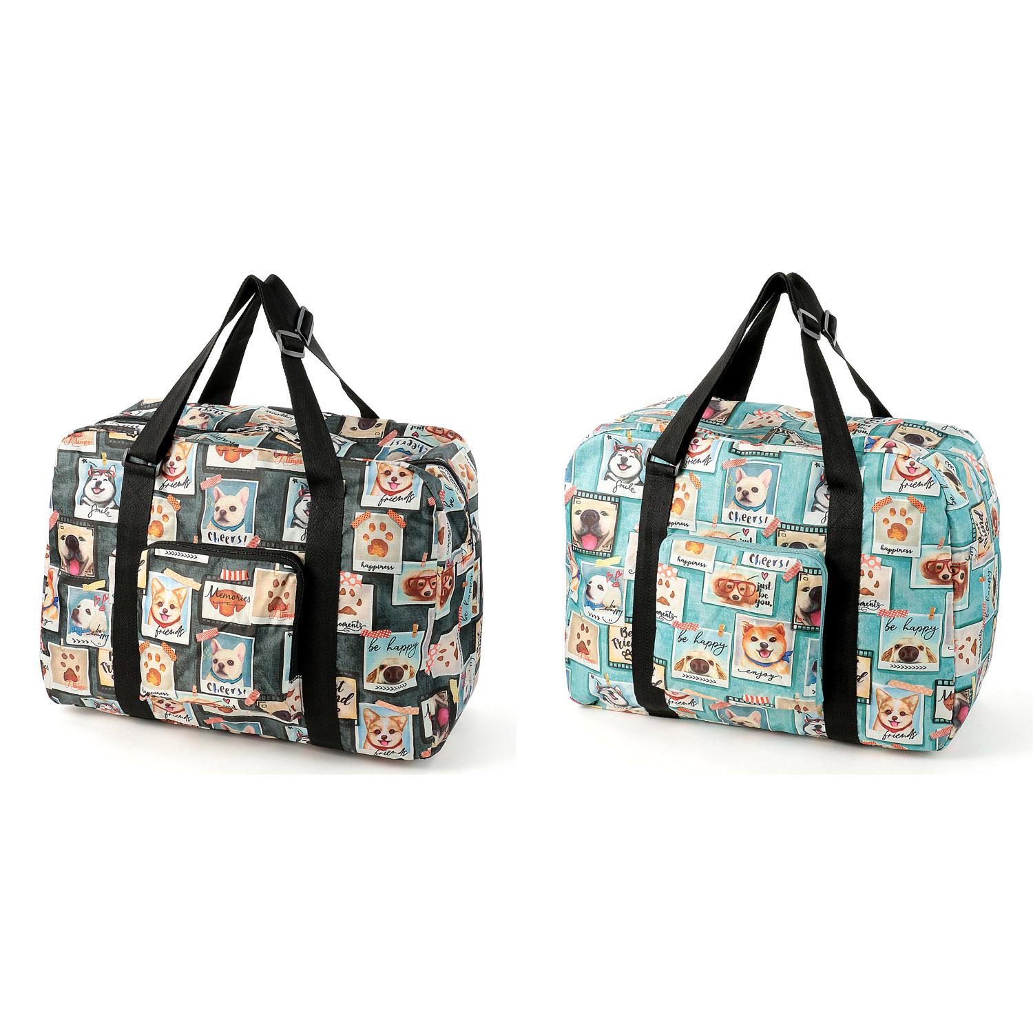 リップシアン イヌ柄コンパクトボストンバッグ - 画像1