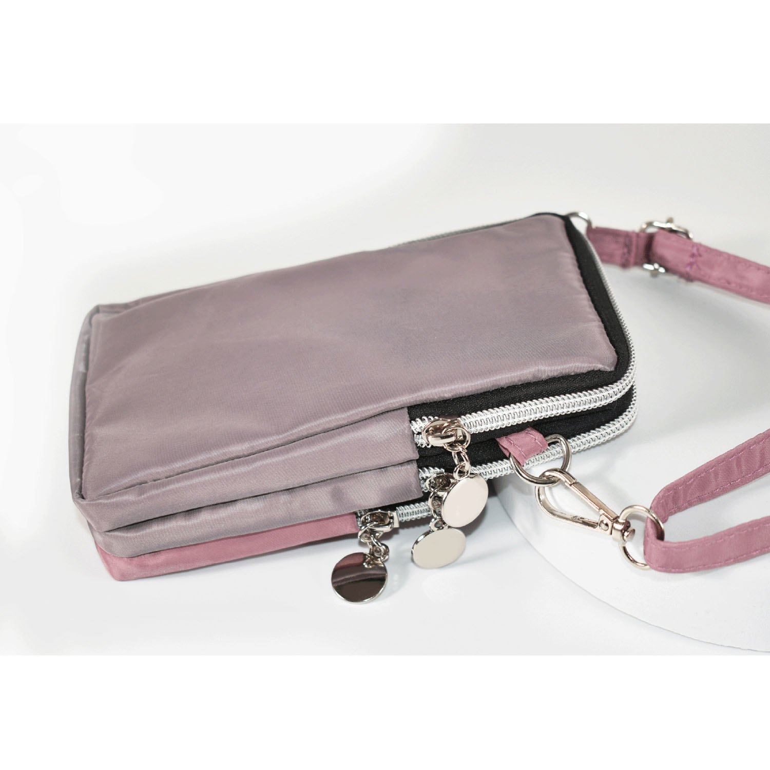 MERRIMENT 縦型バイカラーミニショルダーバッグ - 画像7