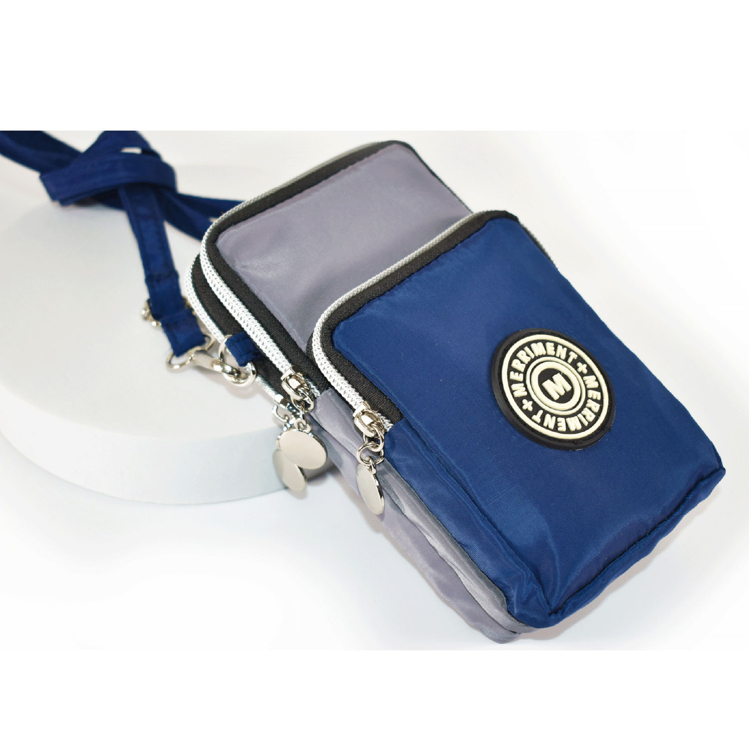 MERRIMENT 縦型バイカラーミニショルダーバッグ - 画像9