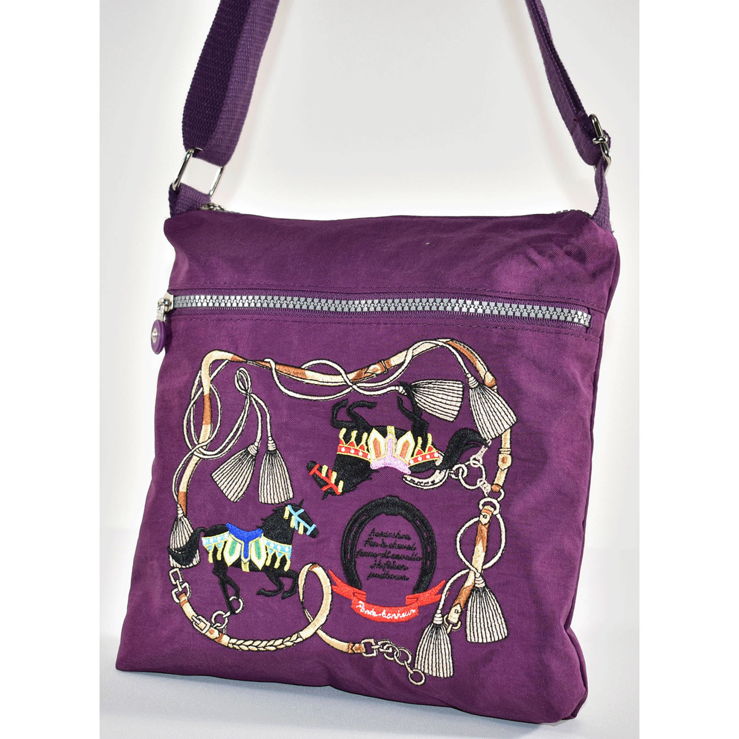 馬刺繍 スクエア型ショルダーバッグ - 画像11