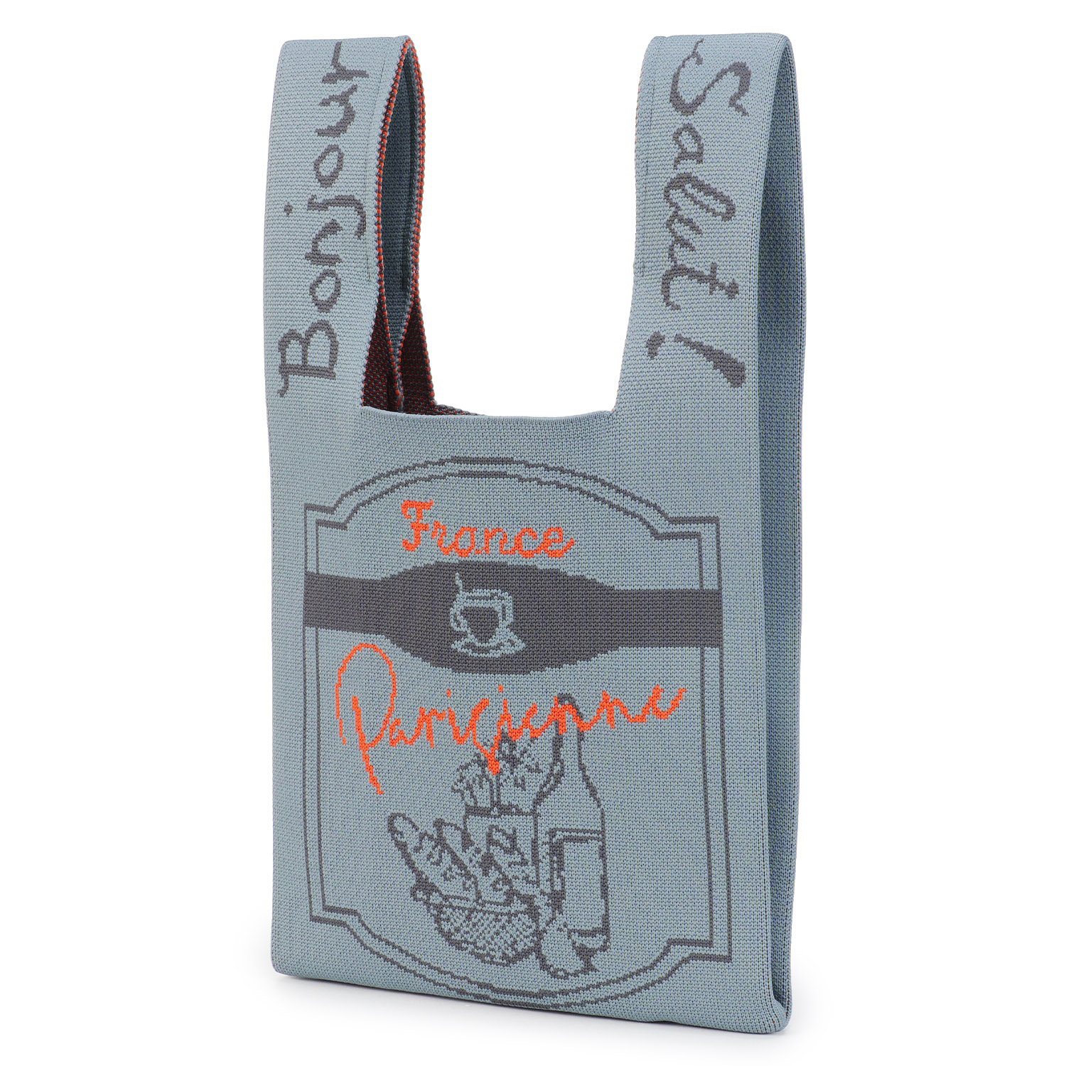 パンとワインニットバッグ