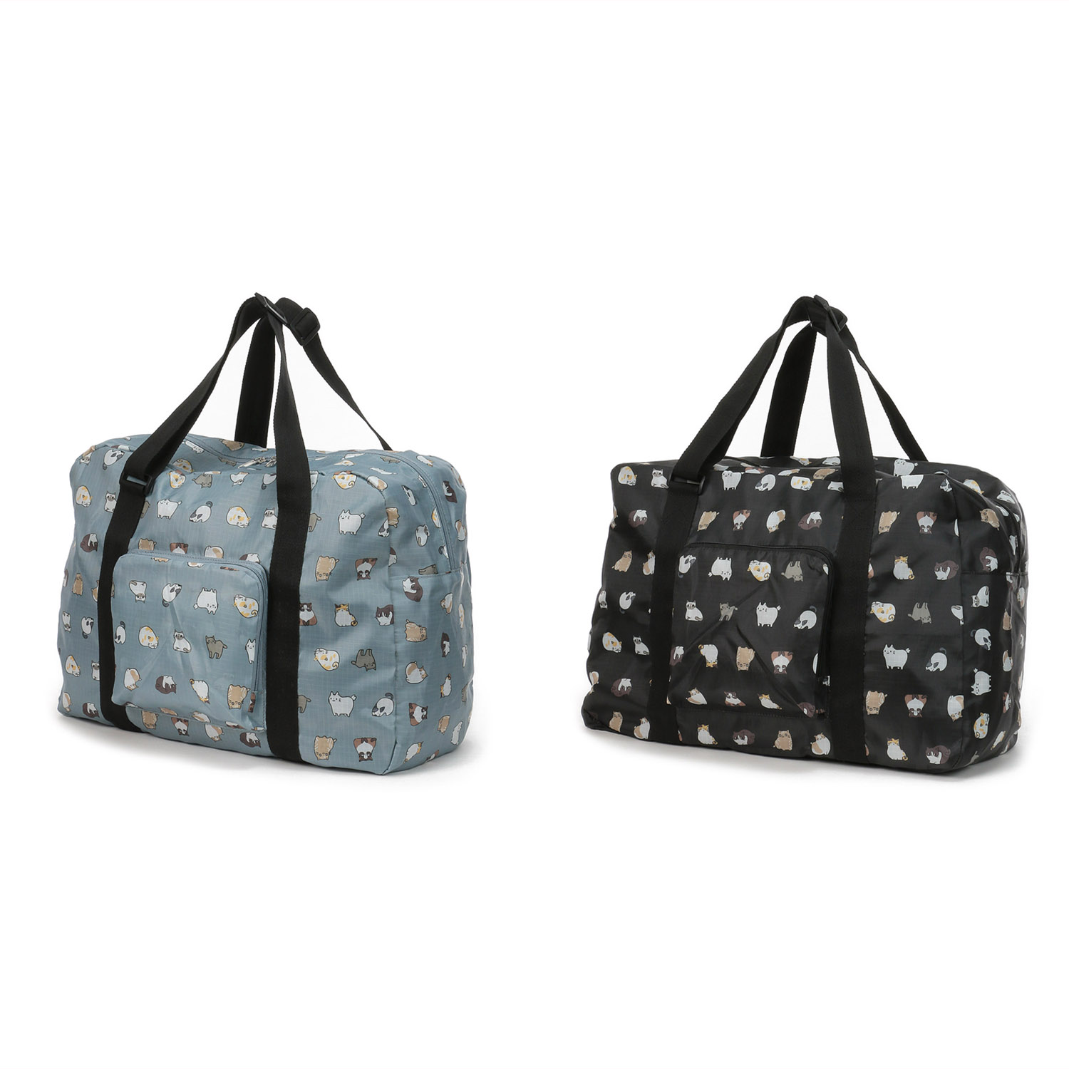 ミーティング猫コンパクトボストンバッグ