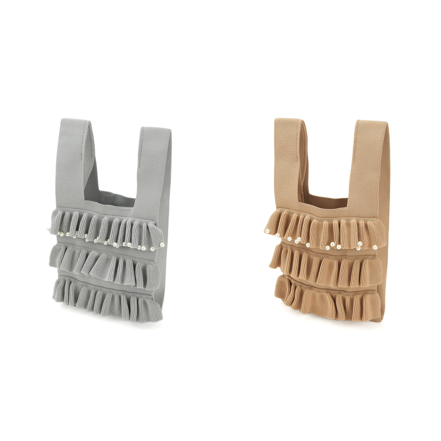 【エトワールオリジナル】パール付フリルバッグ - 画像4