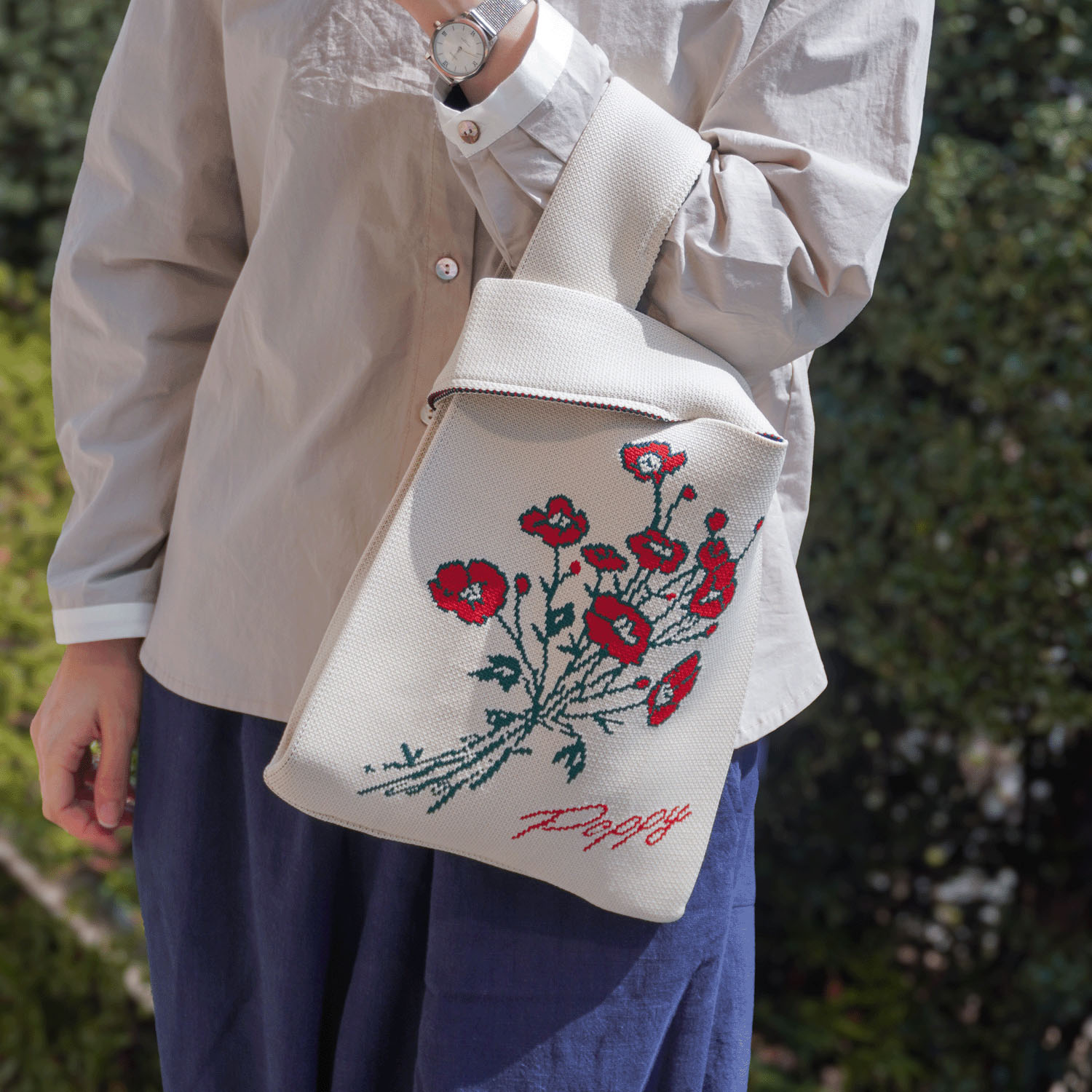 【エトワール別注柄】ポピーニットバッグ