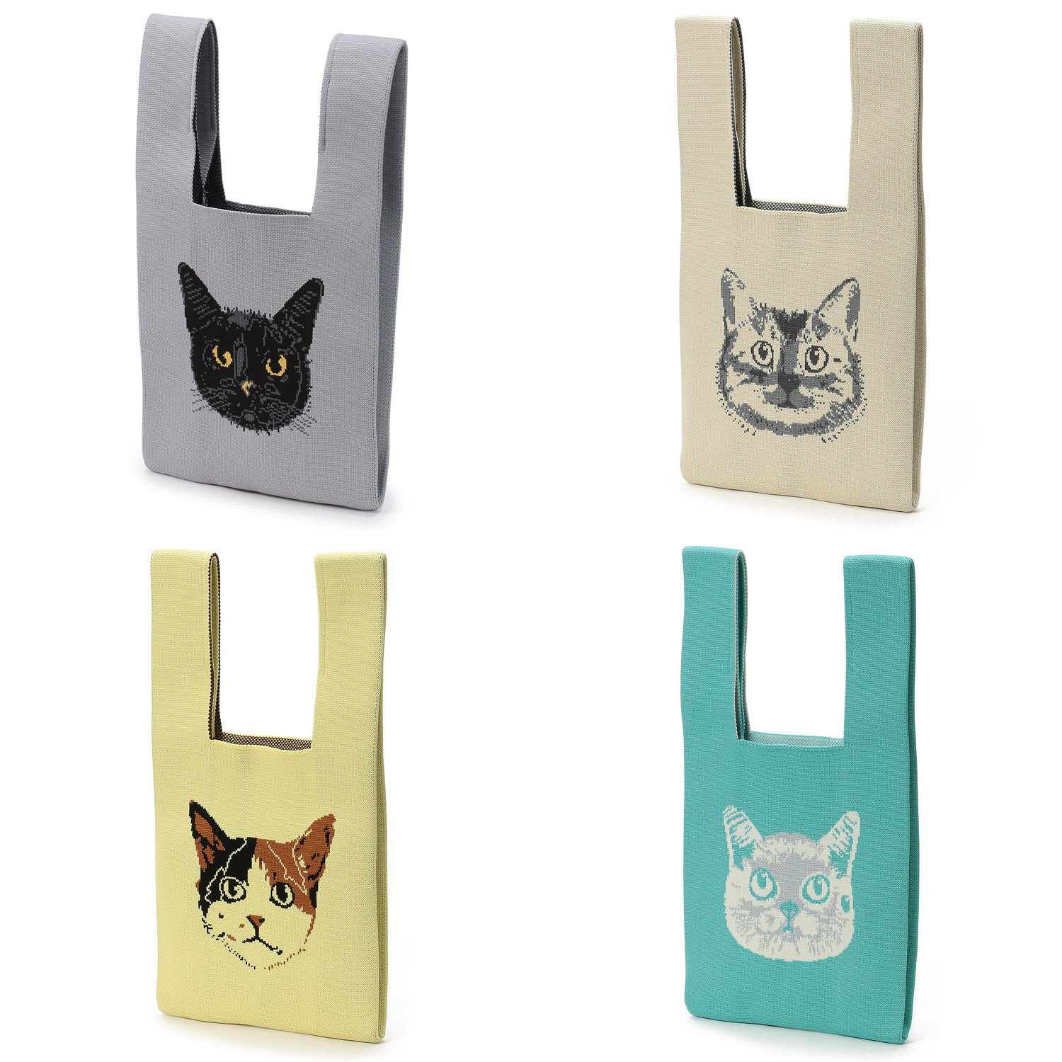 【エトワール別注柄】リアル猫ニットバッグ - 画像5