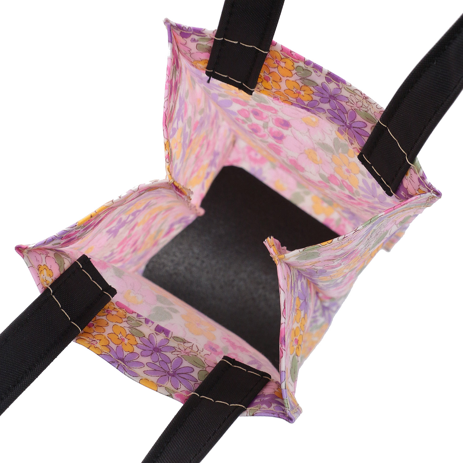 メニーフラワー柄 ボトルバッグ 2個セット - 画像3