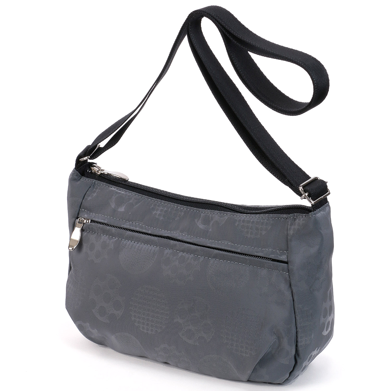 テグスドット柄船型ショルダーバッグ