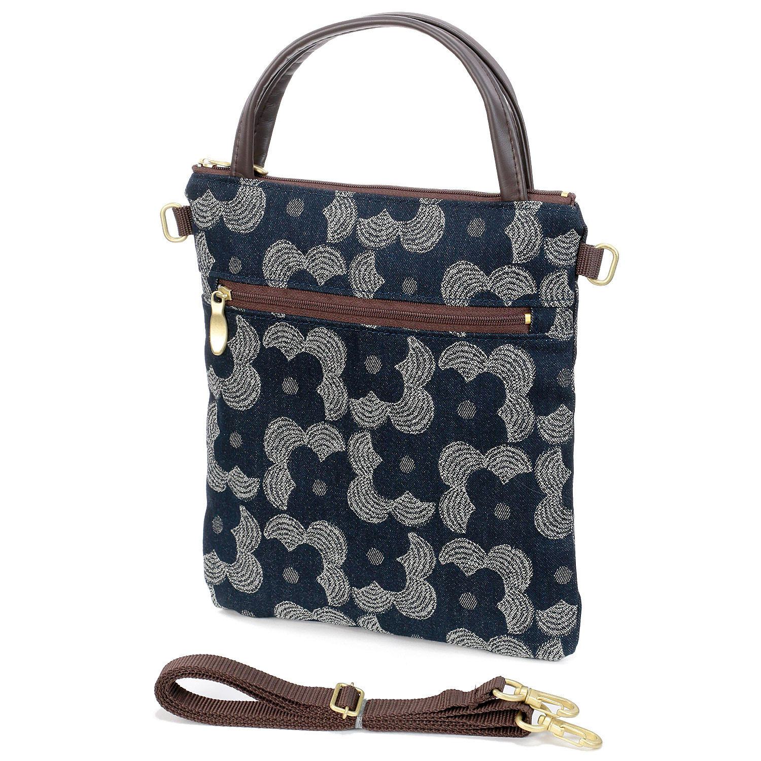 花モノグラム手提げ＆ショルダーバッグ