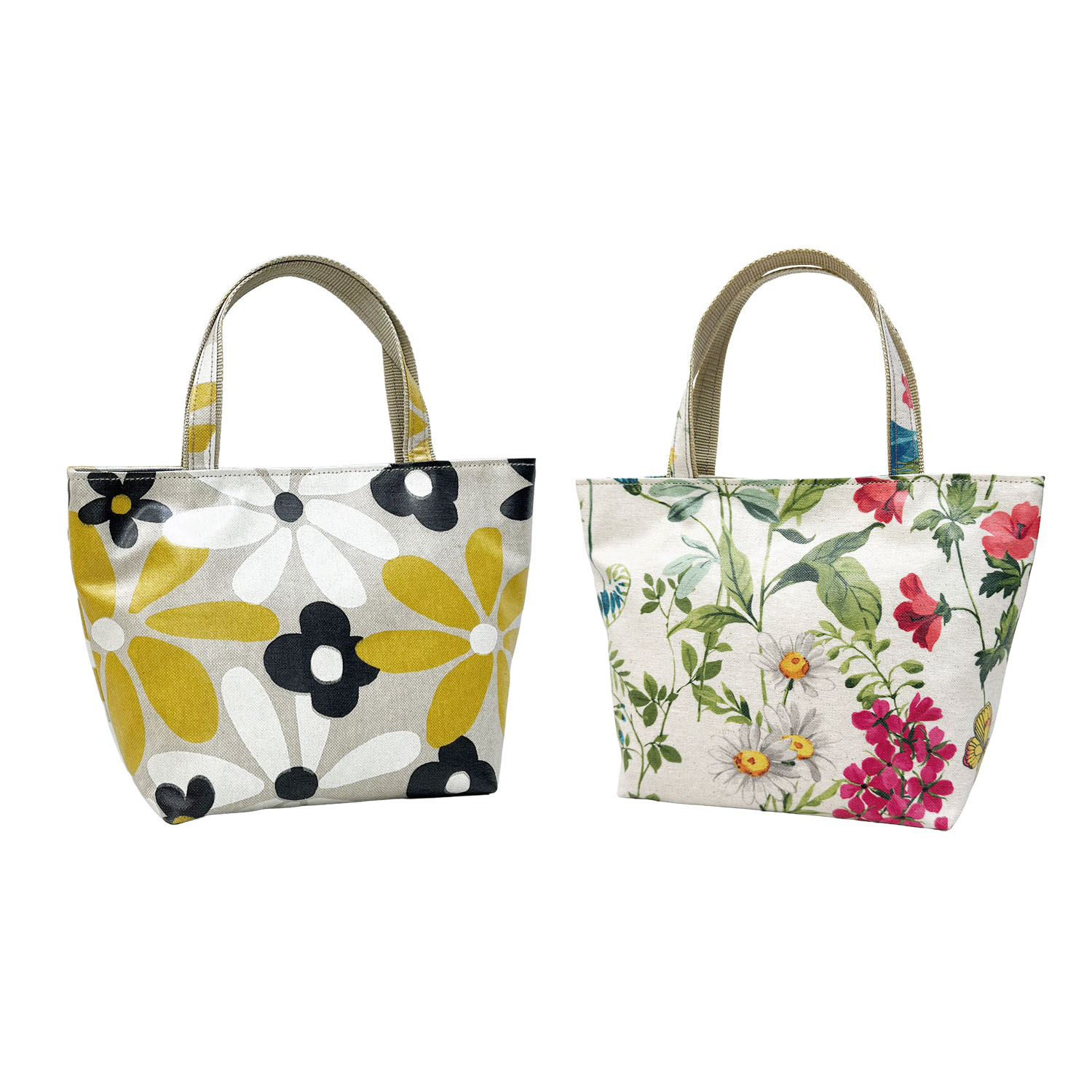 フランスプリントラミネート バケツ型バッグ - 画像1