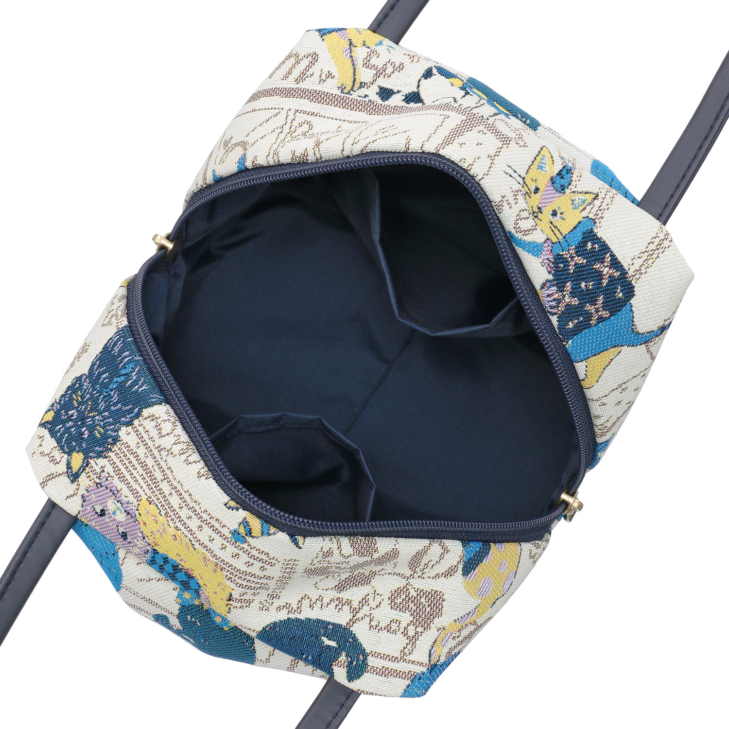 シャルポ ネコ柄サイコロ型バッグ - 画像7