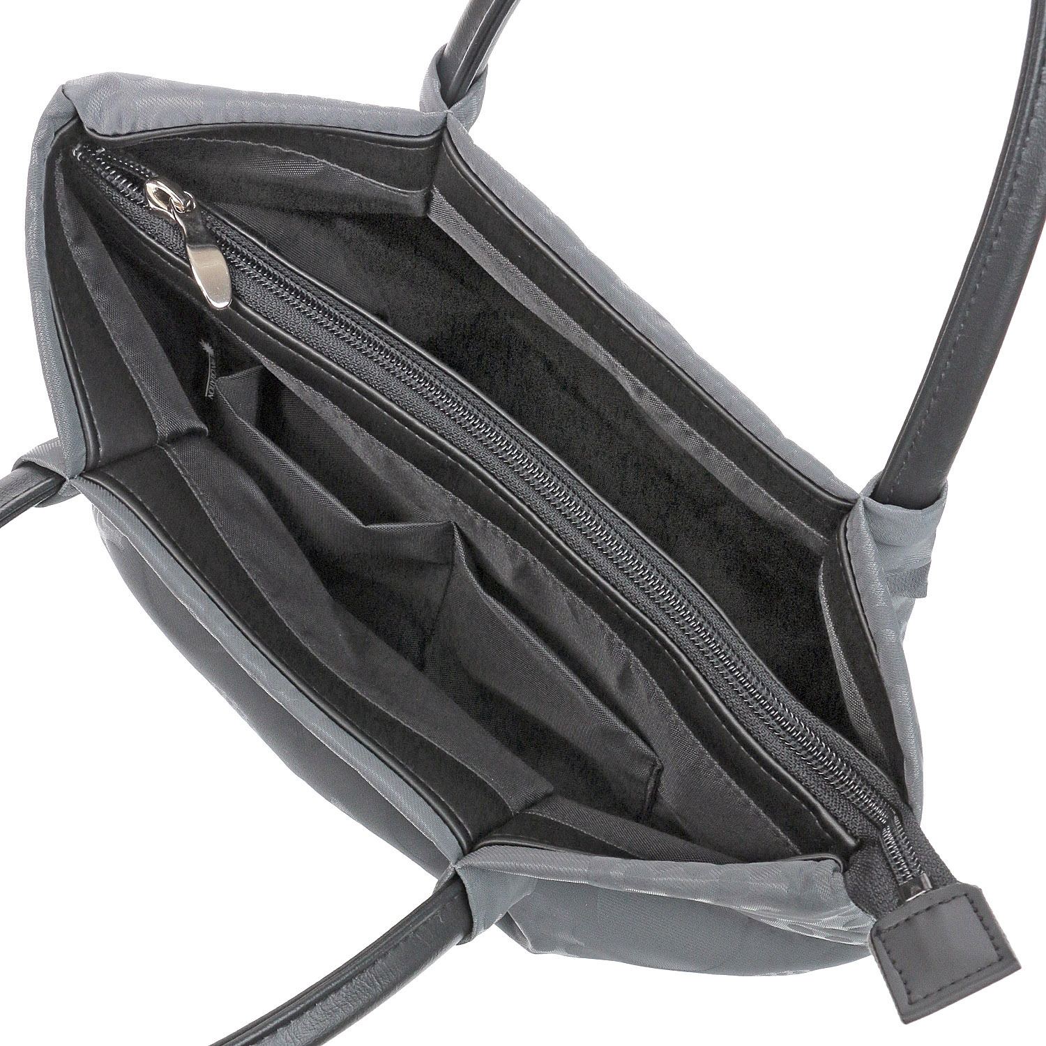 テグスドット柄タック入りハンドバッグ - 画像3