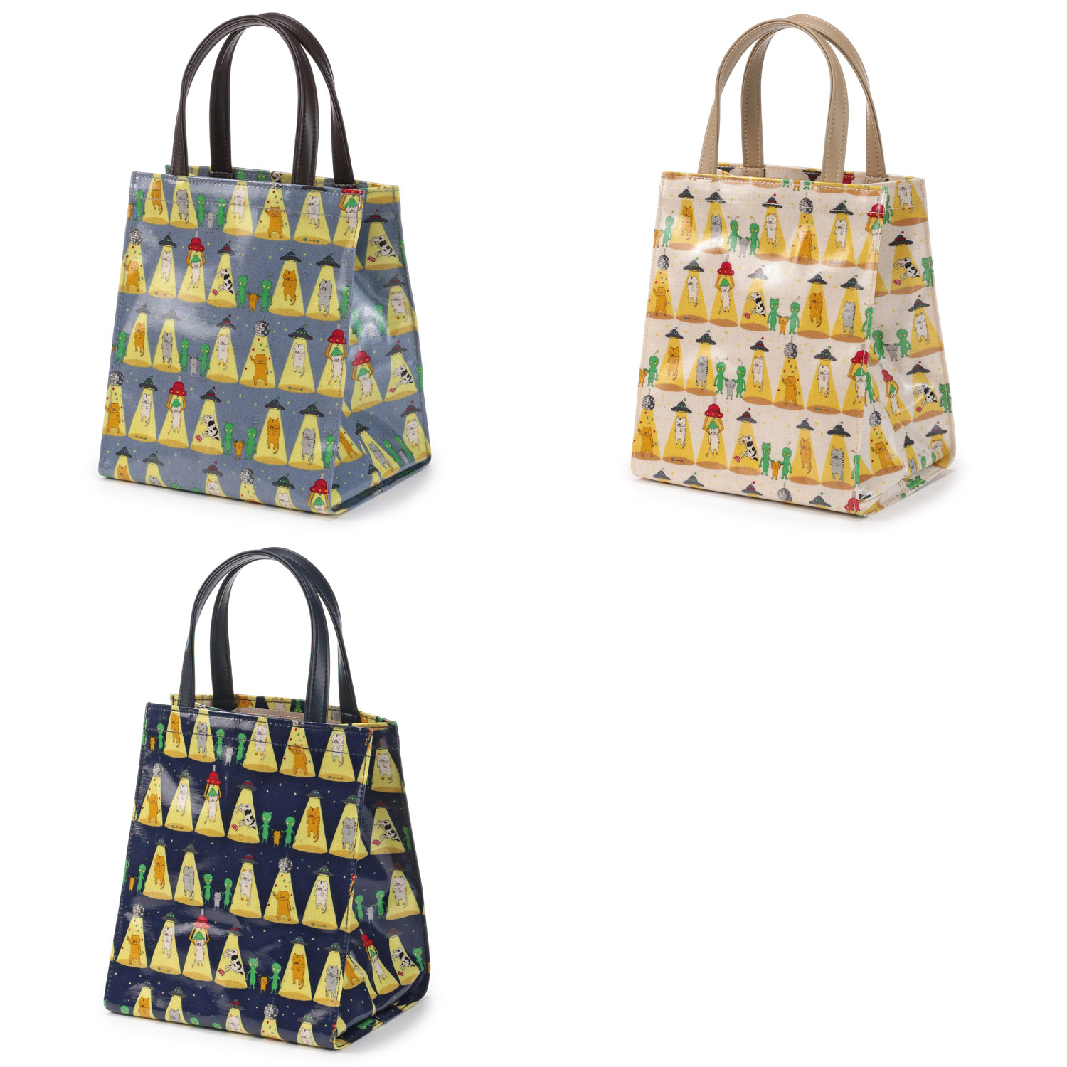 さらわれ猫コーティングミニ手提げ - 画像1