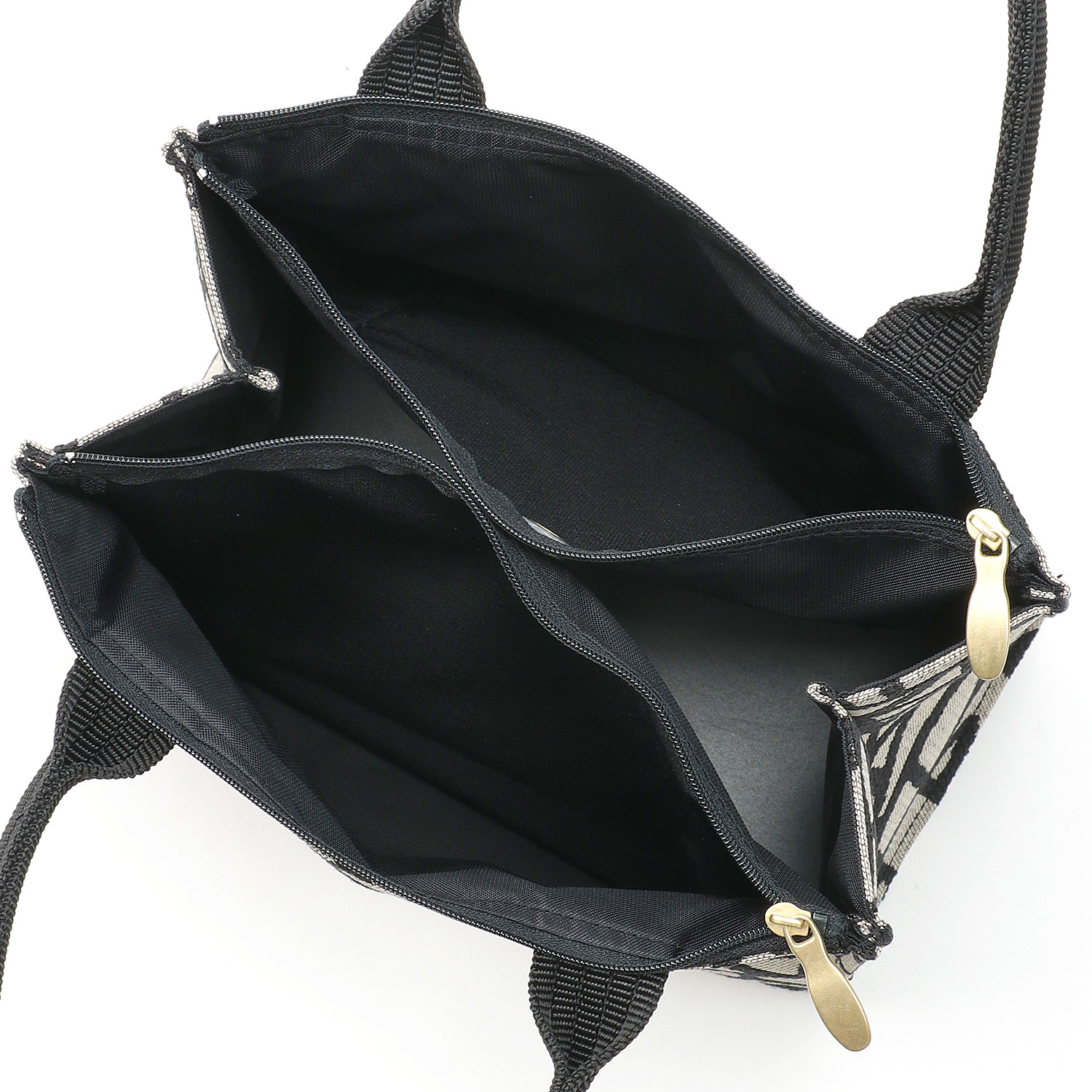 モザイクライン Wファスナー角型バッグ - 画像3