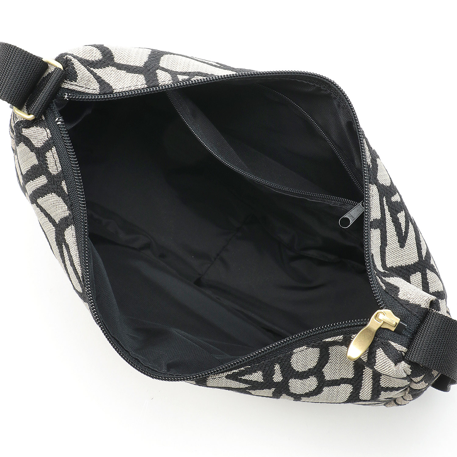 モザイクライン三日月型ショルダーバッグ - 画像3