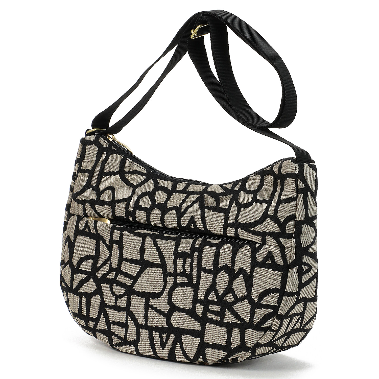 モザイクライン三日月型ショルダーバッグ