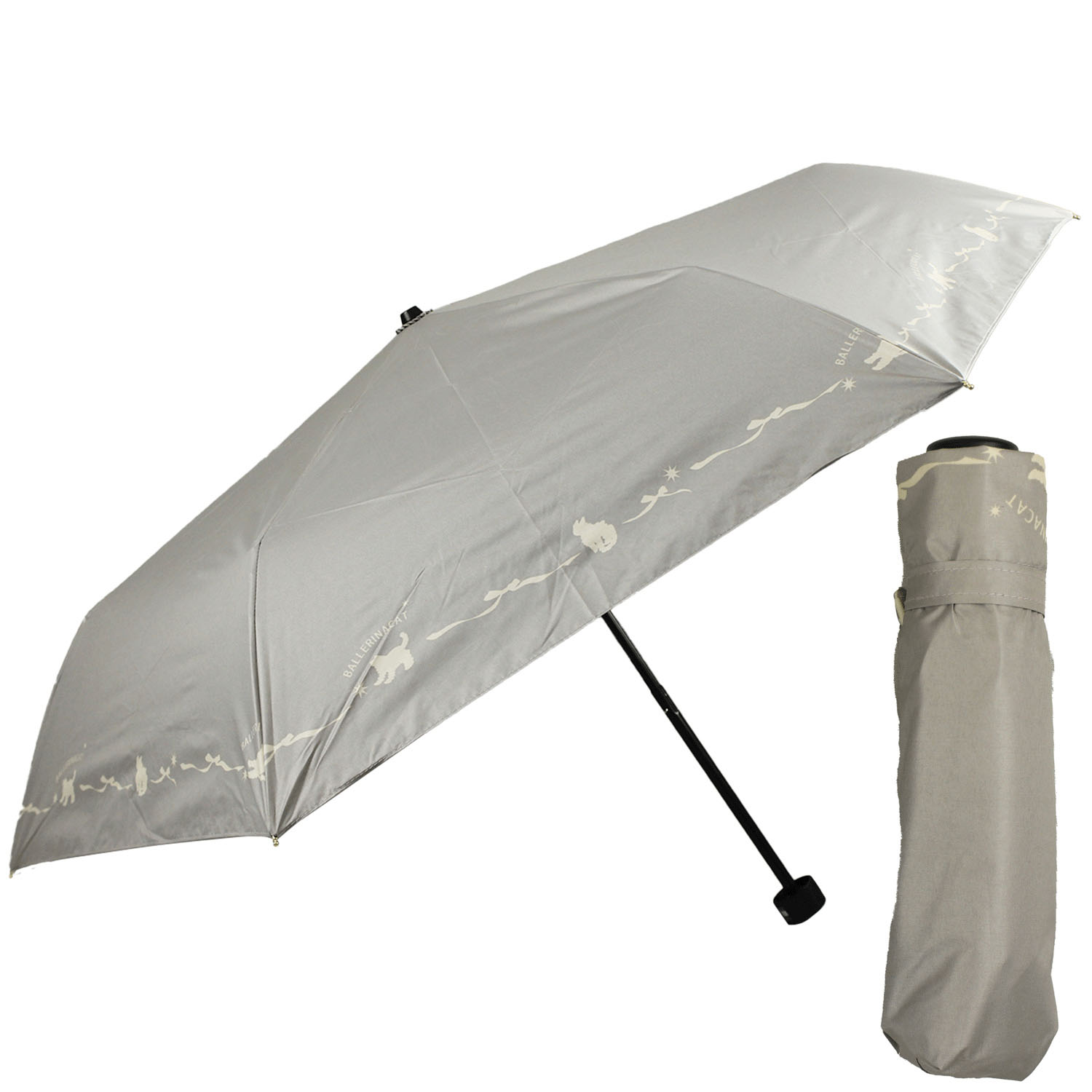 晴雨兼用 バレリーナキャットミニ傘