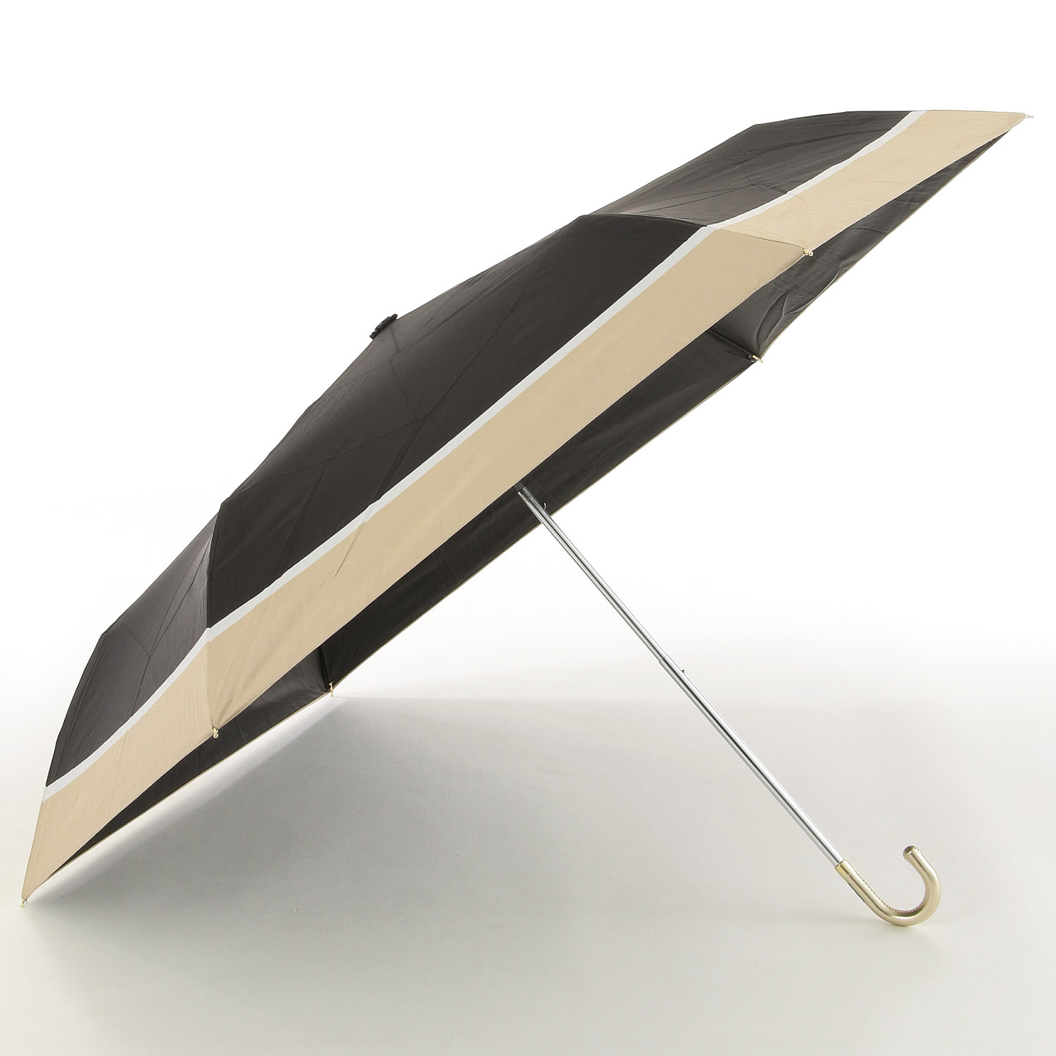 晴雨兼用 ナチュラルボーダー折傘