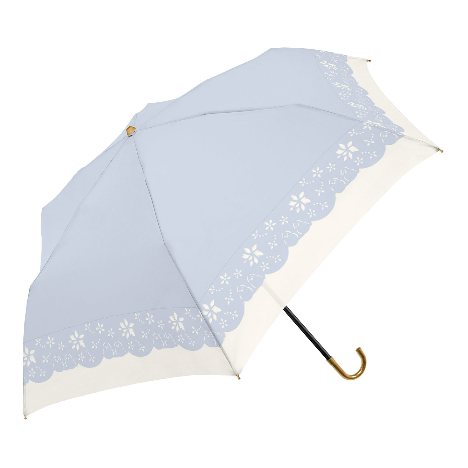 晴雨兼用 シマエナガのヒートカットミニ傘 - 画像2