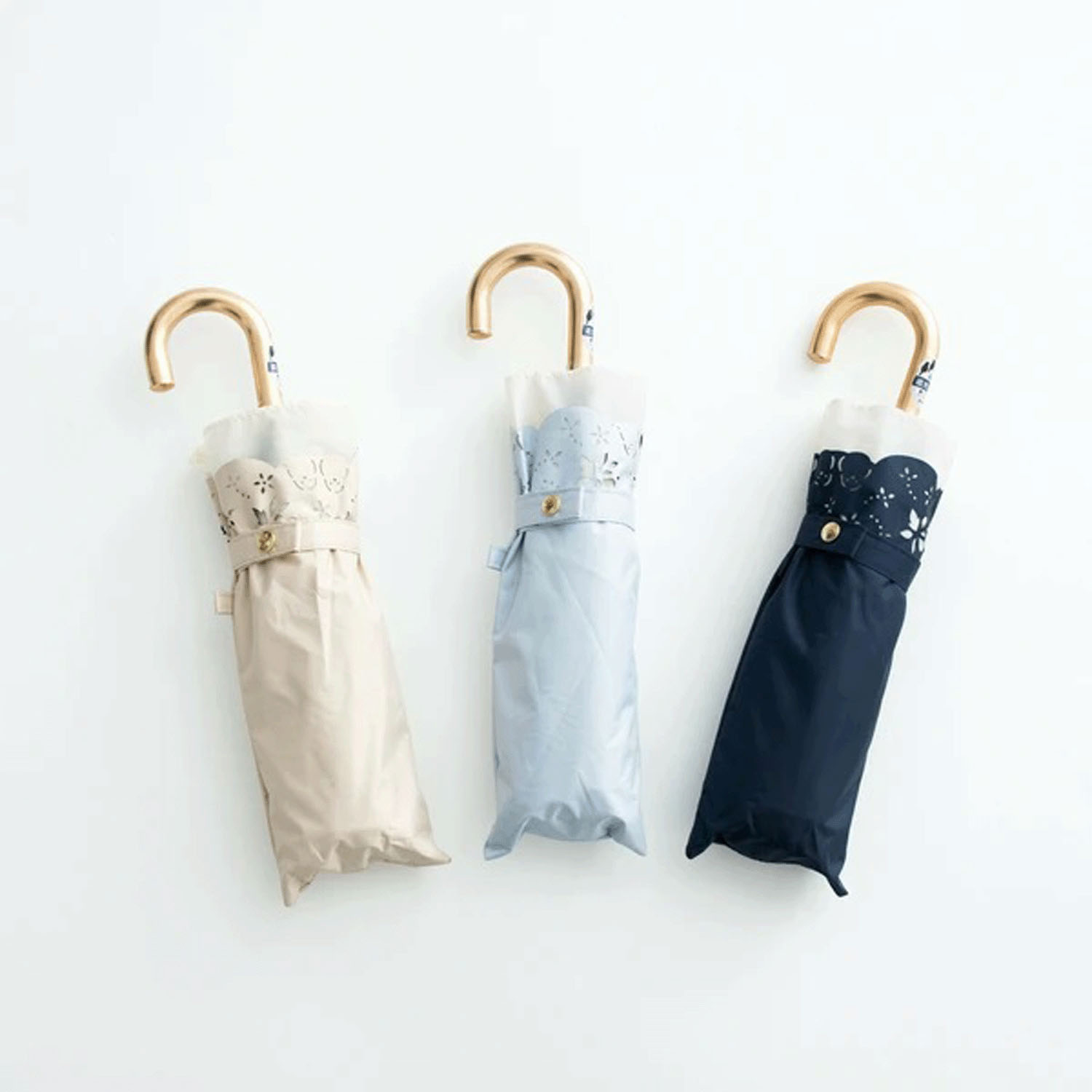 晴雨兼用 シマエナガのヒートカットミニ傘 - 画像4