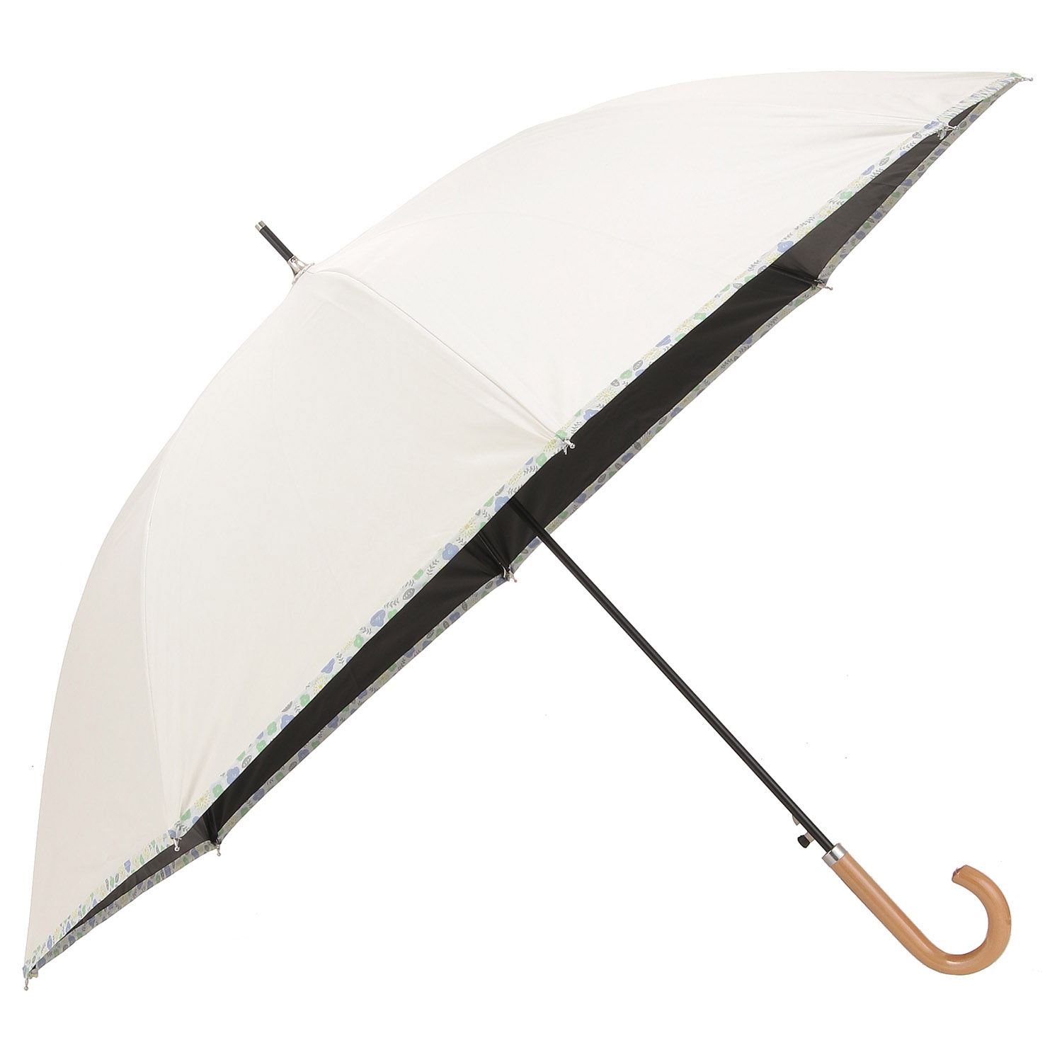 晴雨兼用 北欧柄パイイピングジャンプ傘 - 画像4