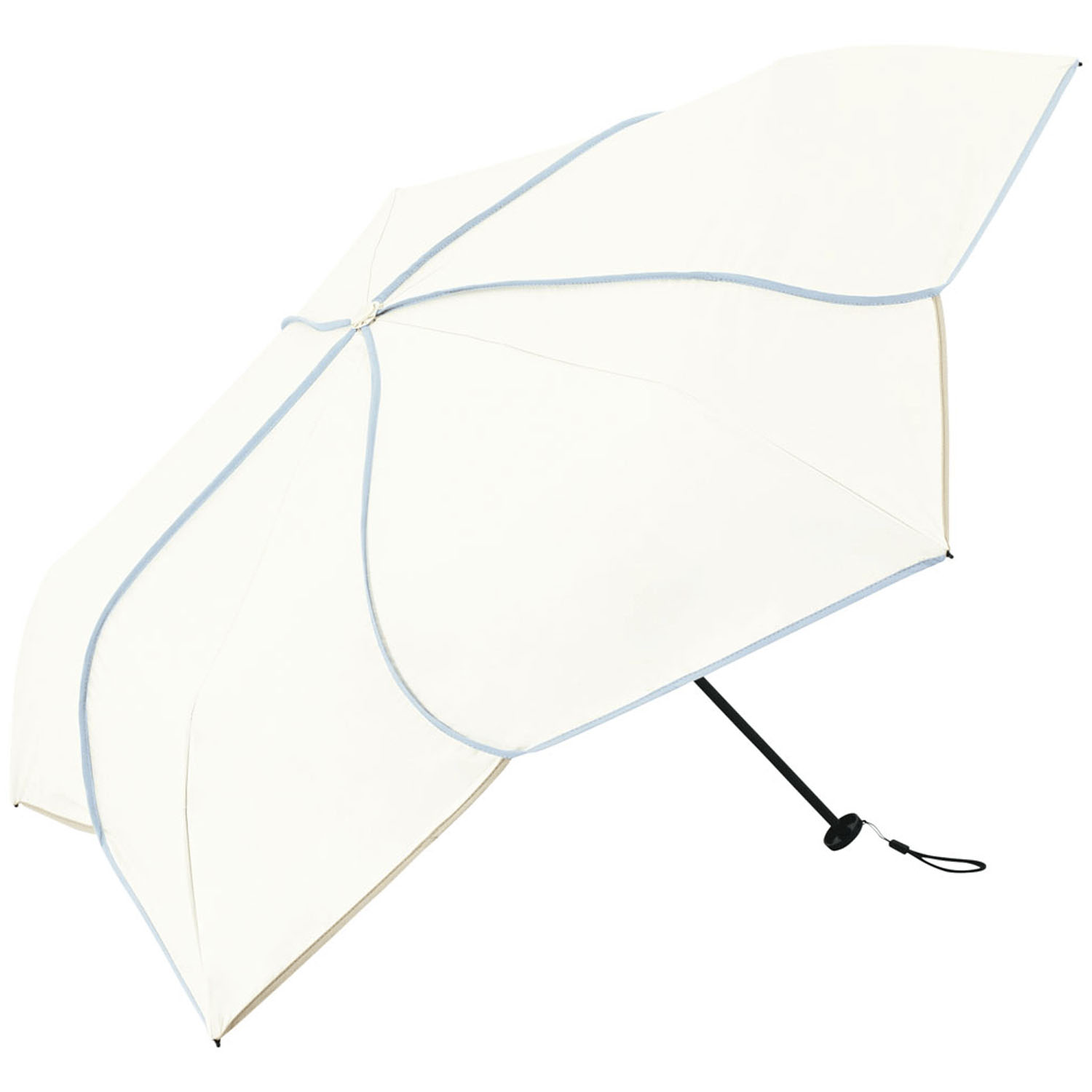 スーパーライト／バイカラ－パイピング 晴雨兼用折 - 画像2