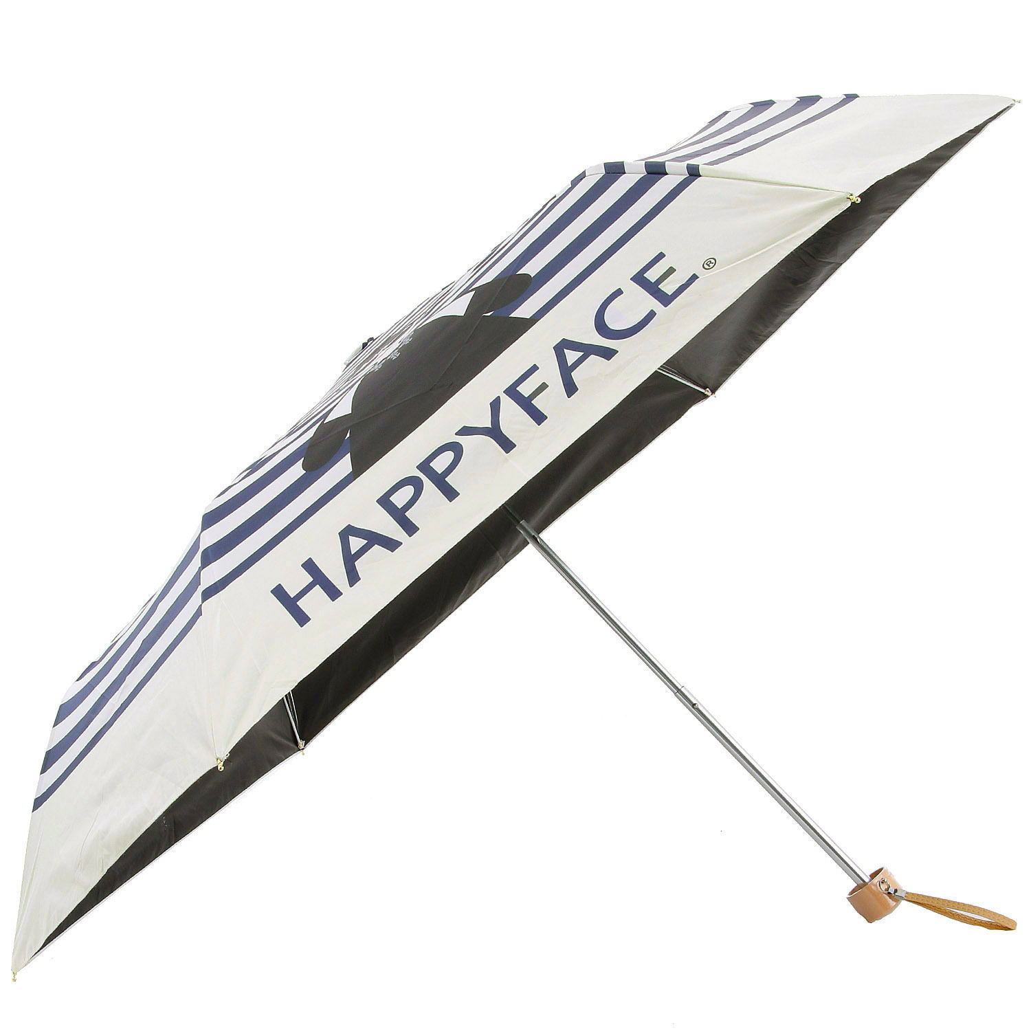 【HAPPYFACE】 ボーダー晴雨兼用折傘 - 画像3