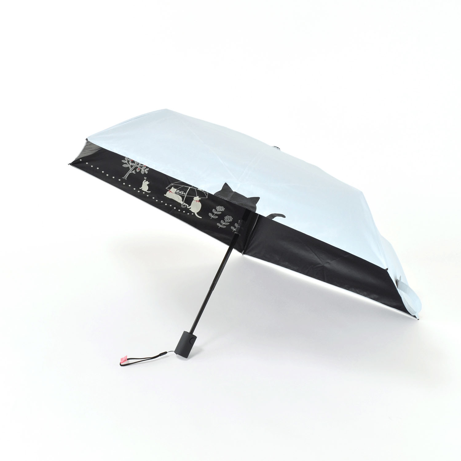 【オールウェザー】傘と猫自動開閉ミニ傘 - 画像4