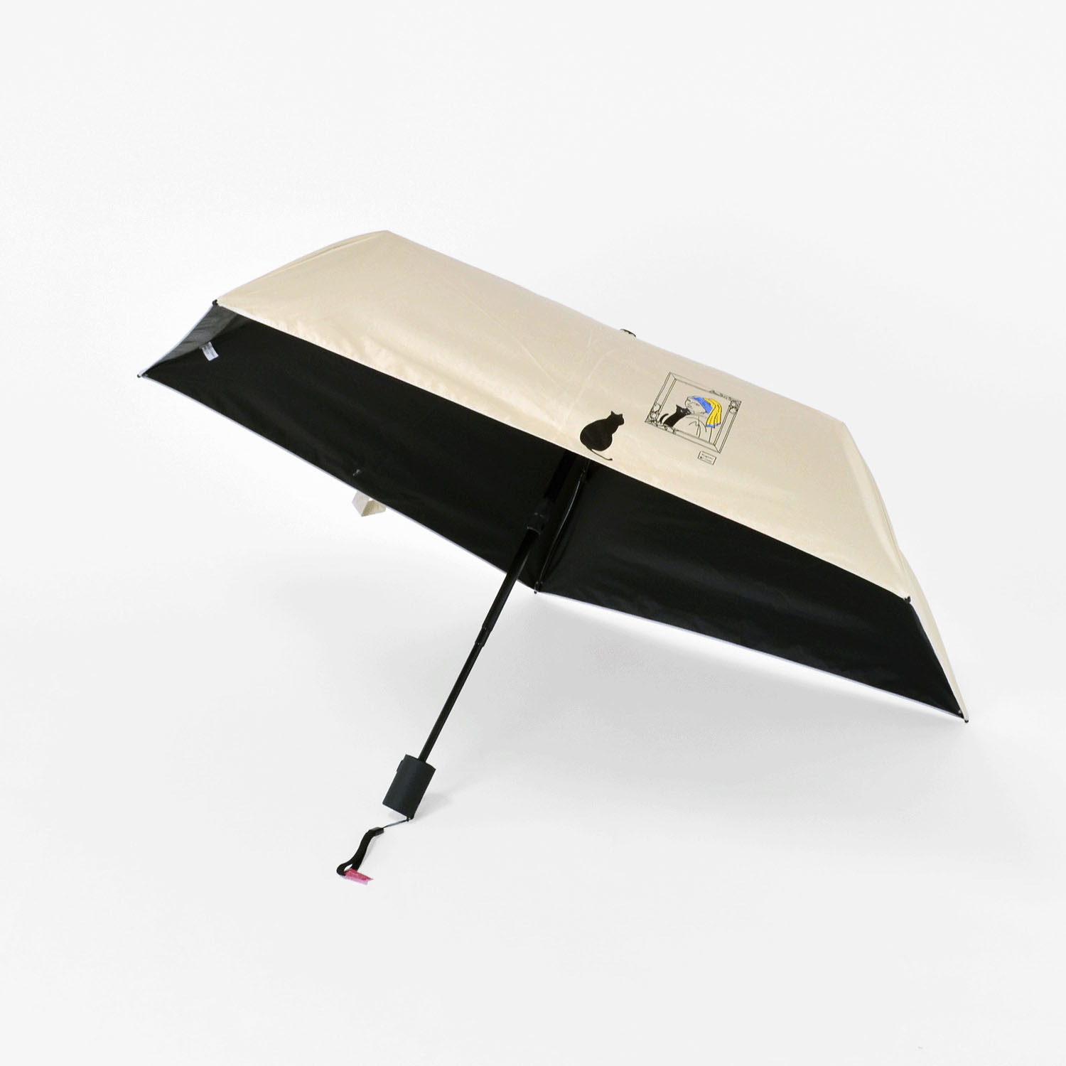 【オールウェザー】ミュージアムキキャット自動開閉ミニ傘 - 画像3