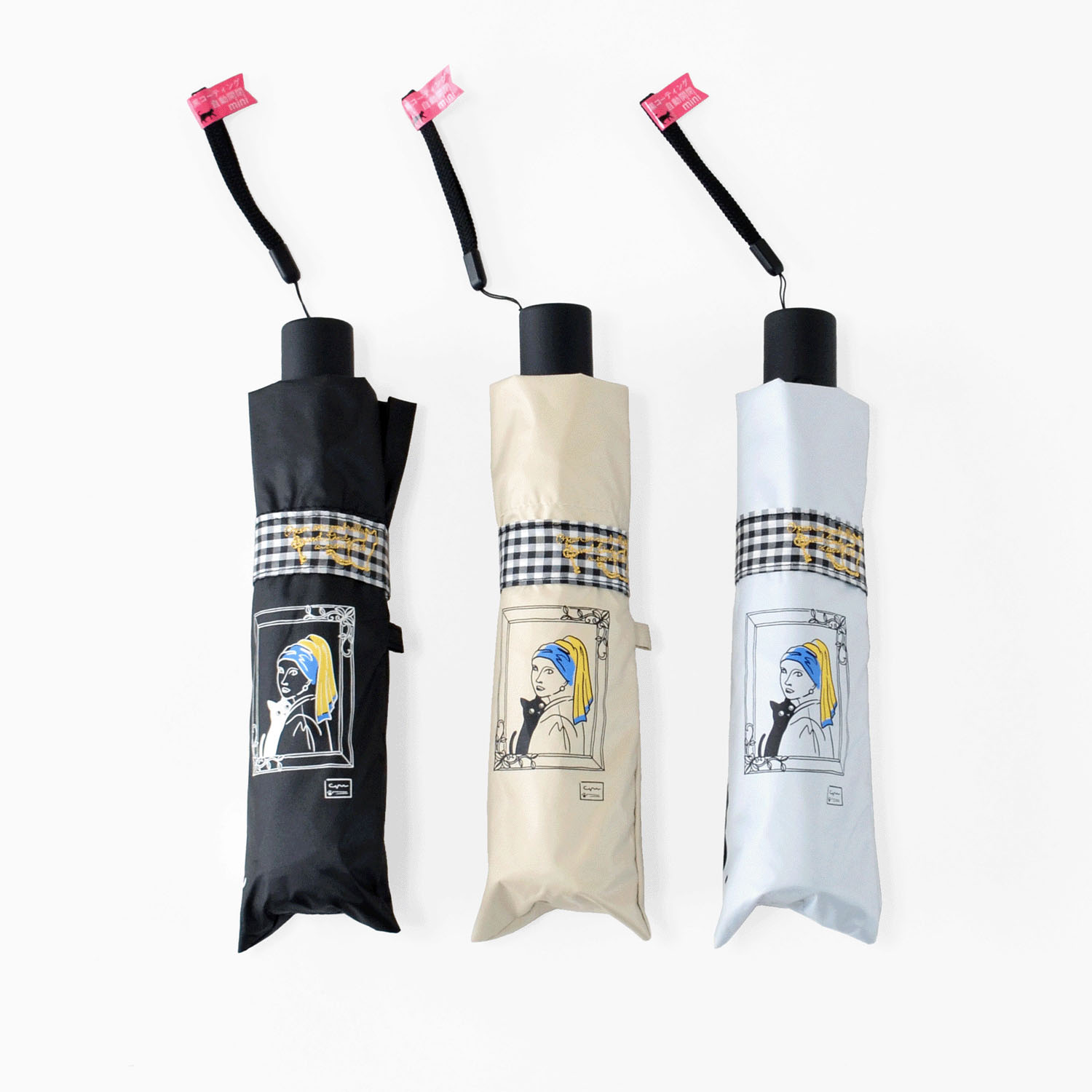 【オールウェザー】ミュージアムキキャット自動開閉ミニ傘