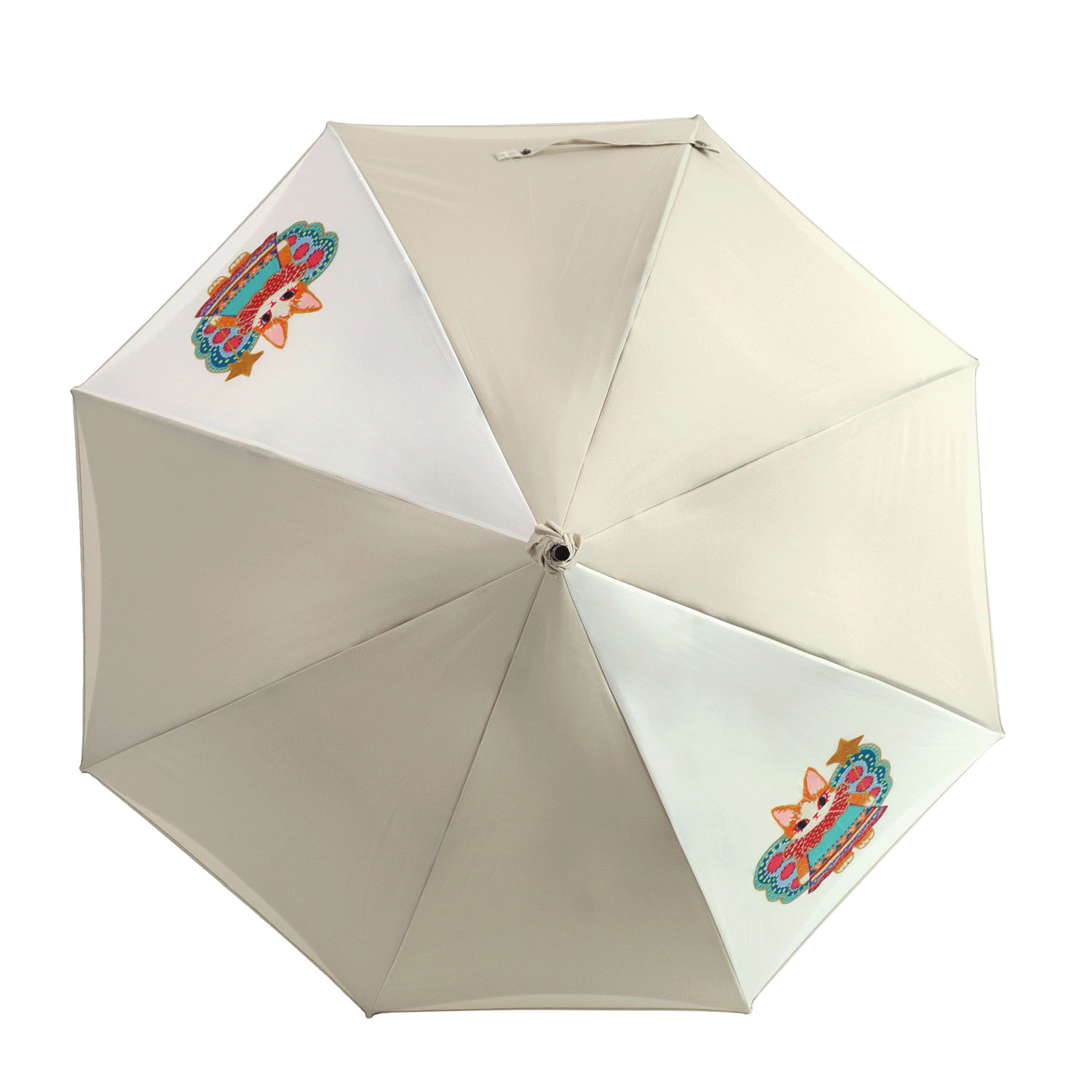 「福嶋吾然有」コラボ 妖精猫晴雨長傘（パゴタスタイル） - 画像3