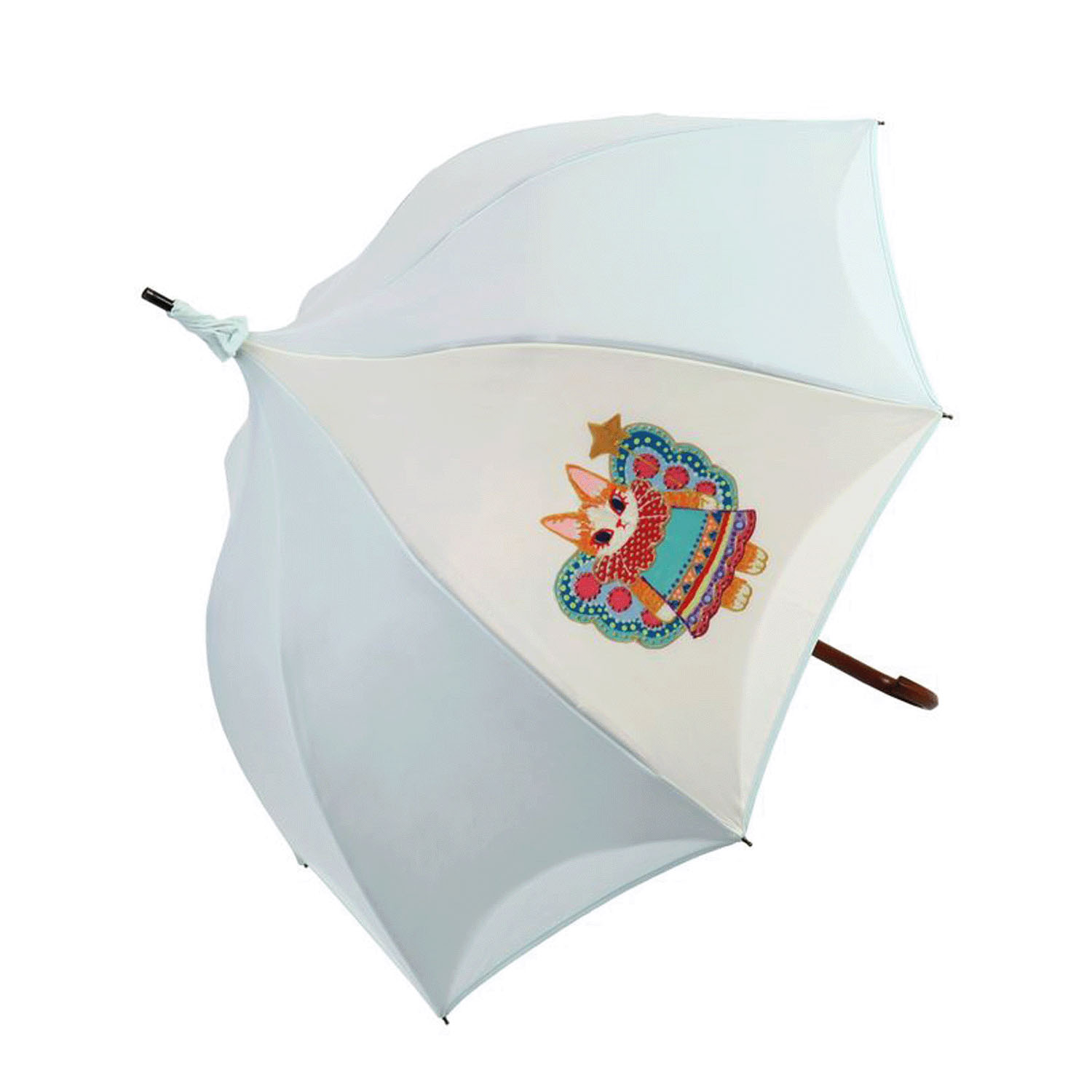 「福嶋吾然有」コラボ 妖精猫晴雨長傘（パゴタスタイル） - 画像10