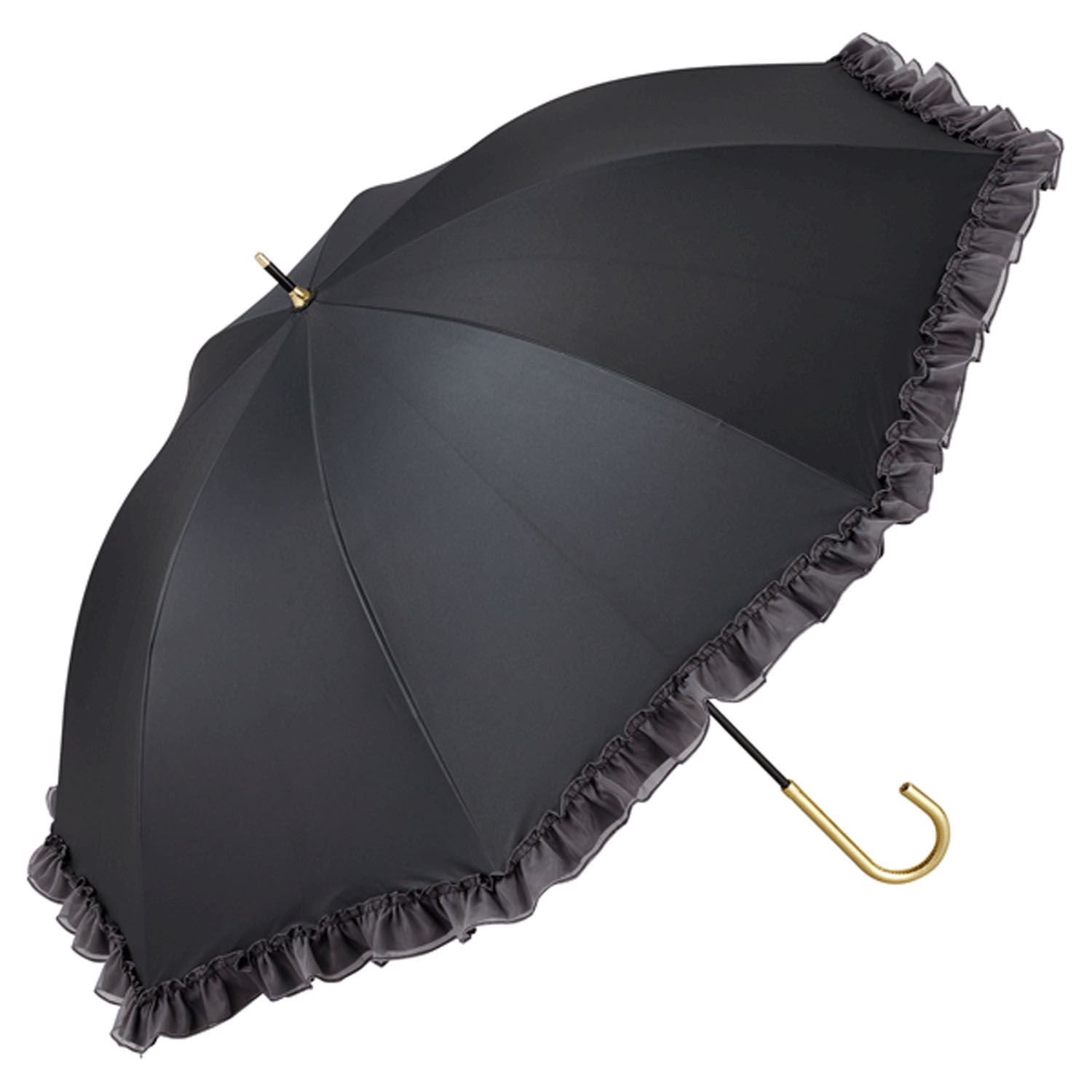 Wpc．遮光オーガンジフリル長傘 - 画像4