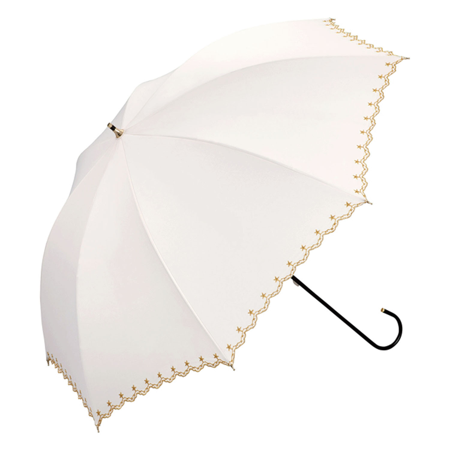 Wpc．遮光星柄スカラップ長傘 - 画像3