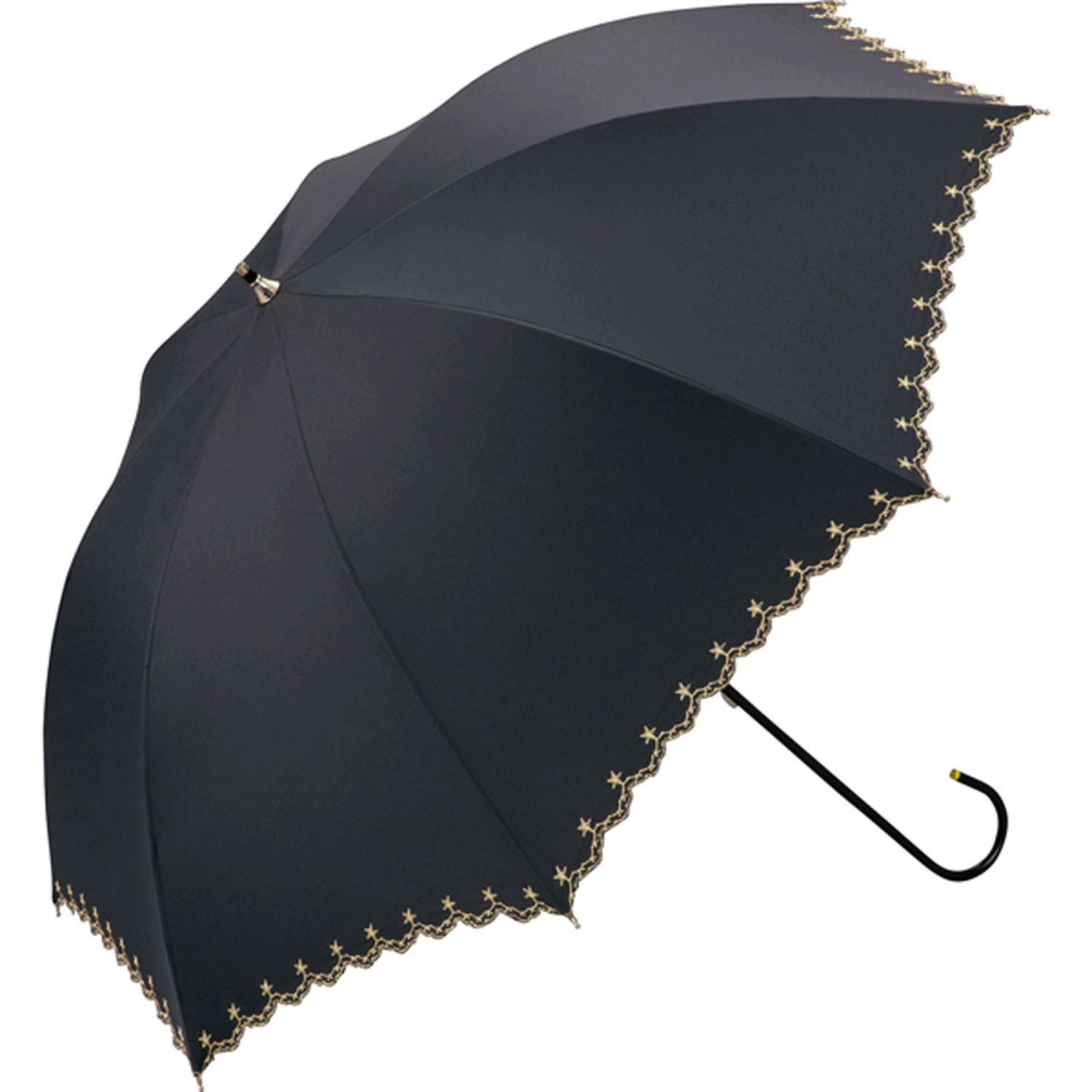 Wpc．遮光星柄スカラップ長傘