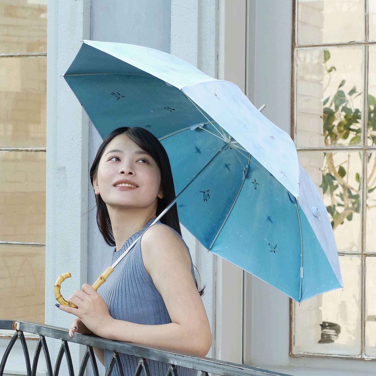 晴雨兼用 ペンギン長傘
