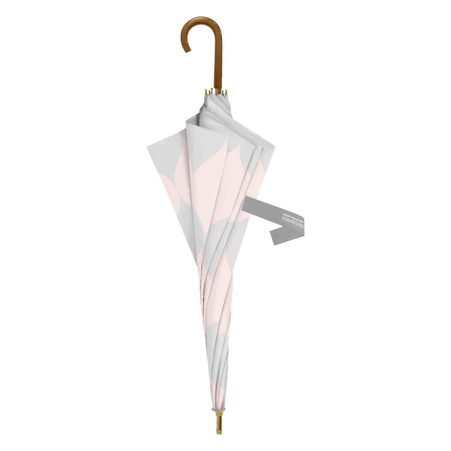 【assa】 晴雨兼用ボディラップ アラベスク長傘 - 画像4