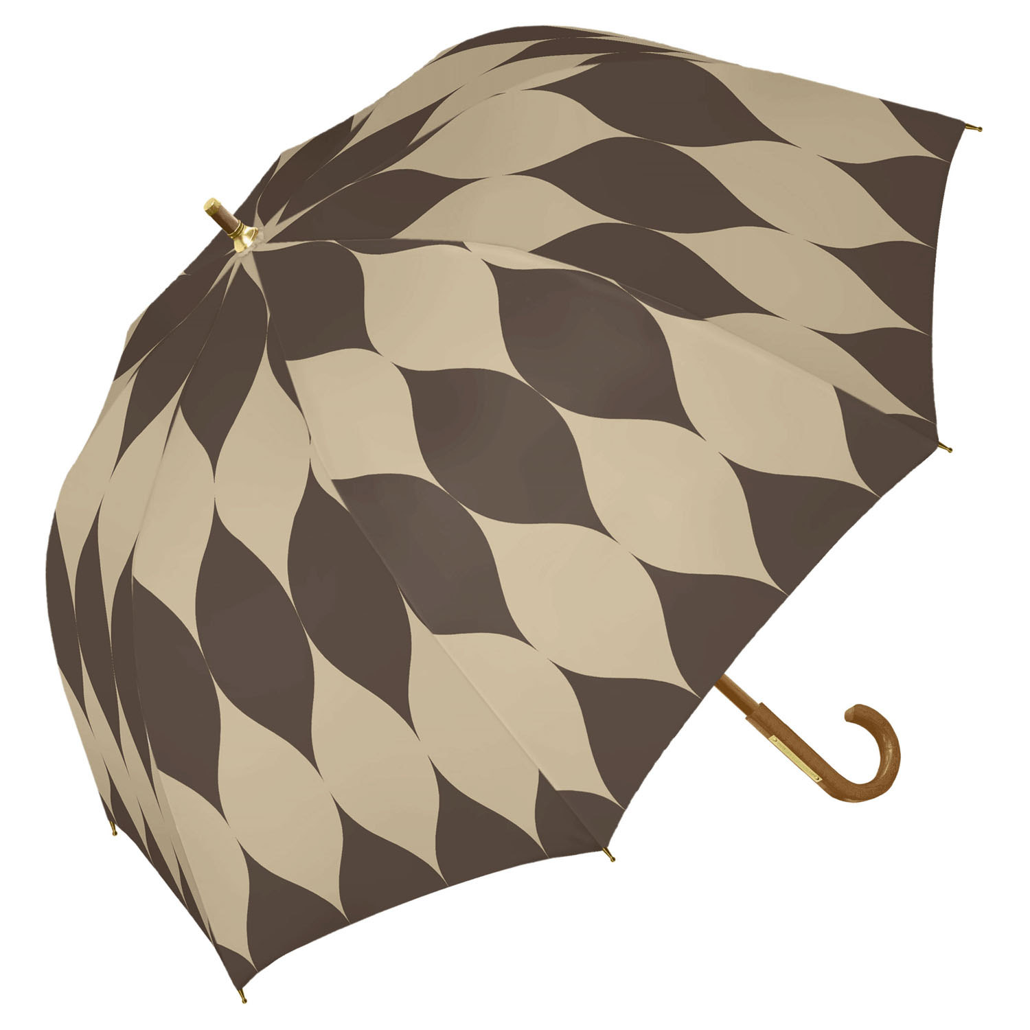 【assa】 晴雨兼用ボディラップ アラベスク長傘