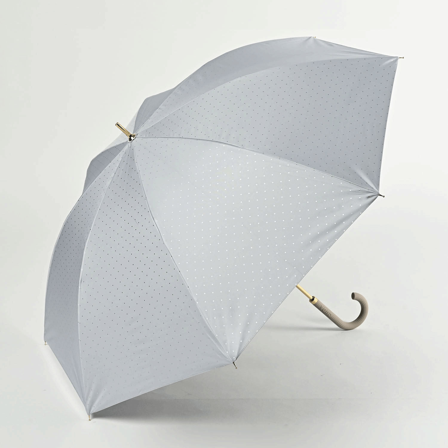 【CHARIS】 晴雨兼用 CUDAシルバーラメドット長傘
